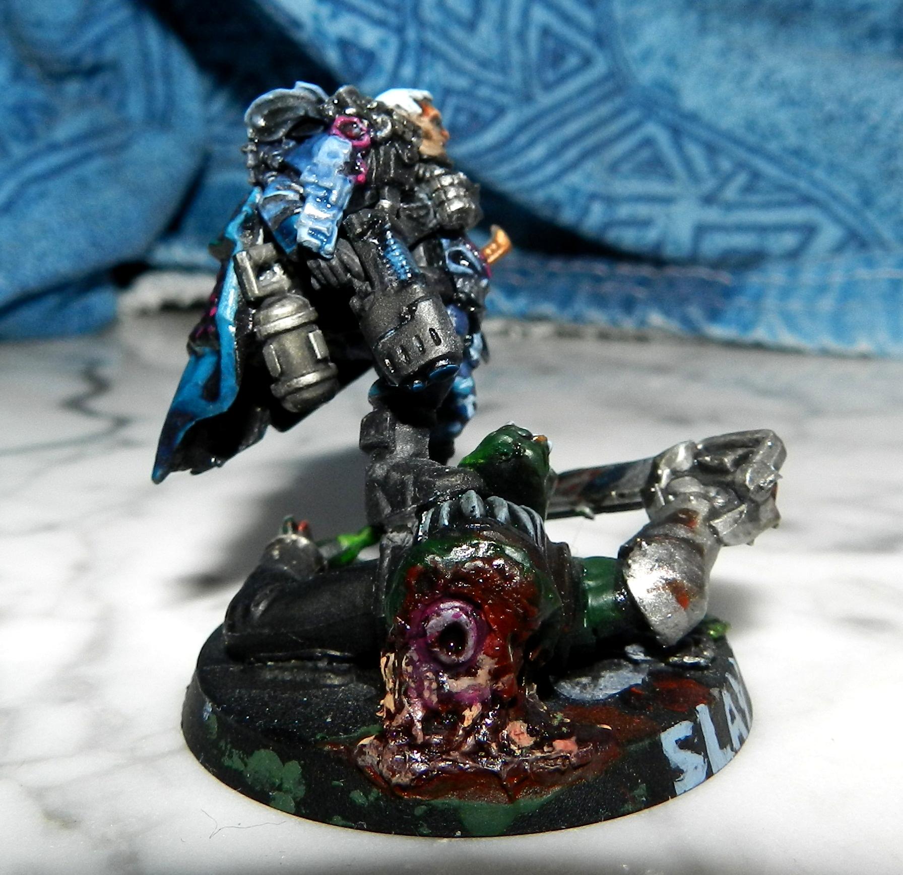 Big Boss, Big Choppa, Big Shoota, Captain, Carapace, Choppa, Colonel, Command Squad, Gaunt, Guardsmen, Headquarter, Imperial Guard, Junior Officer, Melta Bomb, Nob, Officer, Plasma Pistol, Tyranids, Warhammer 40,000, Work In Progress