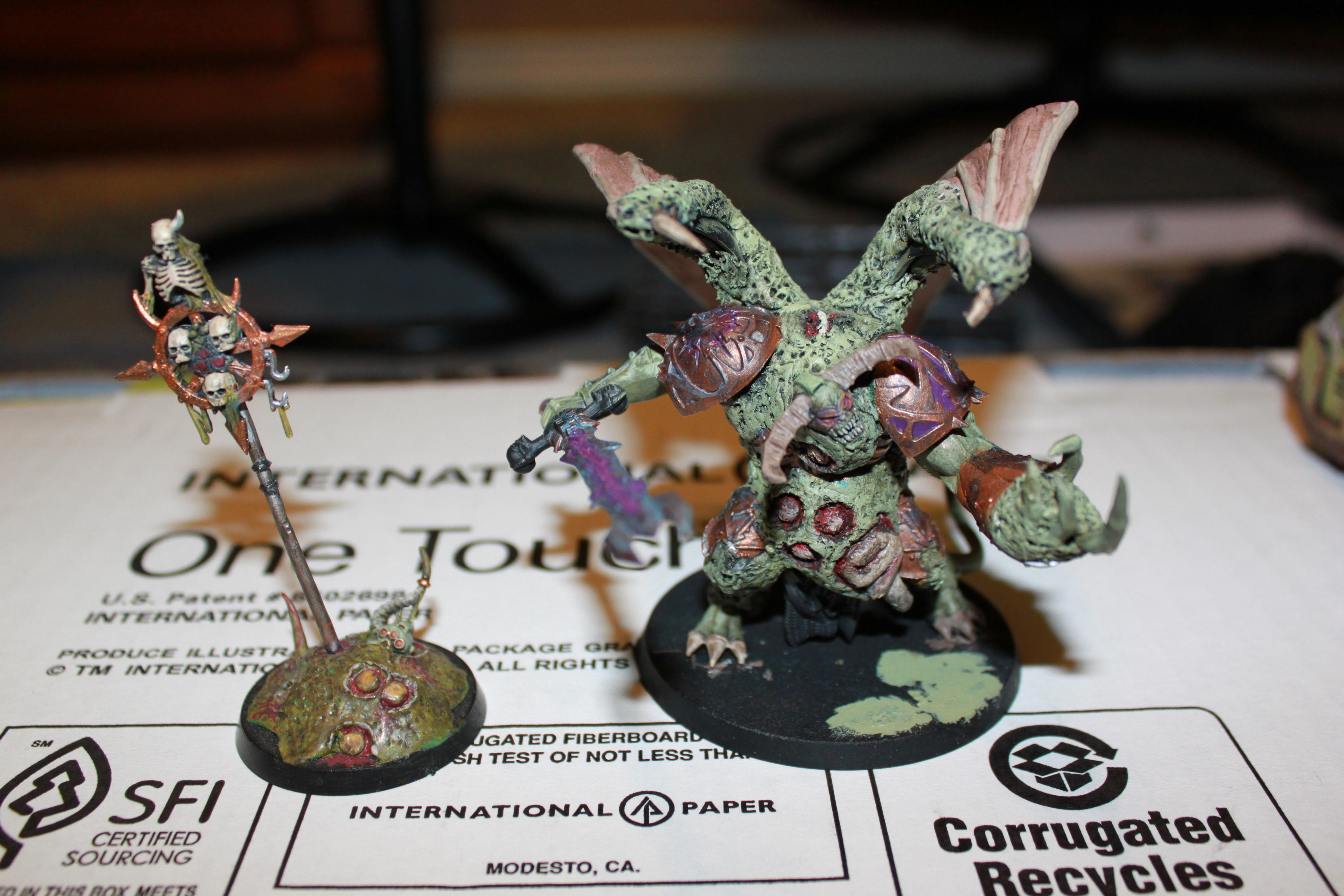 Nurgle prince with his Icon