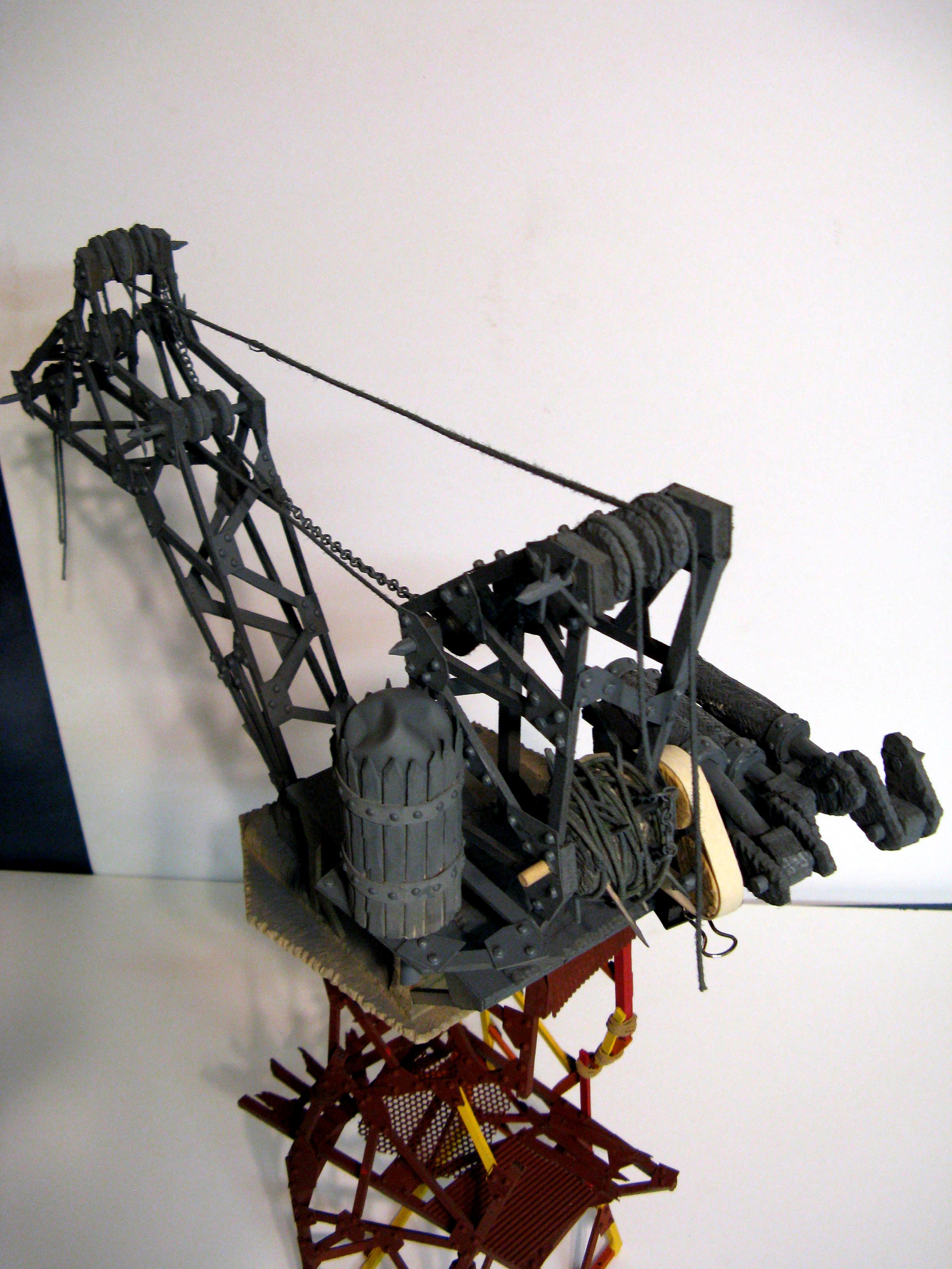 Crane, Fort, Fortification, Hure, Large, Modular, Orks, Ramshackle, Tall, Terrain, Tower