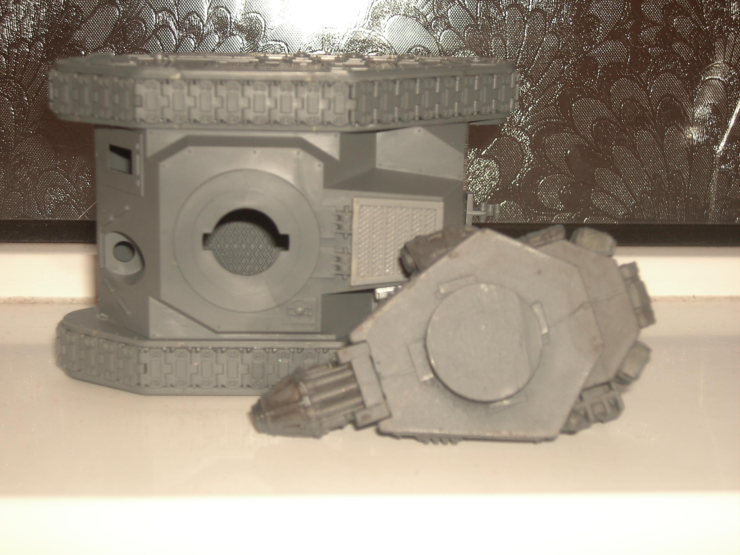 Forge World, Grey Basecoat, Imperial Guard, Turrets, Warhammer 40,000, Work In Progress