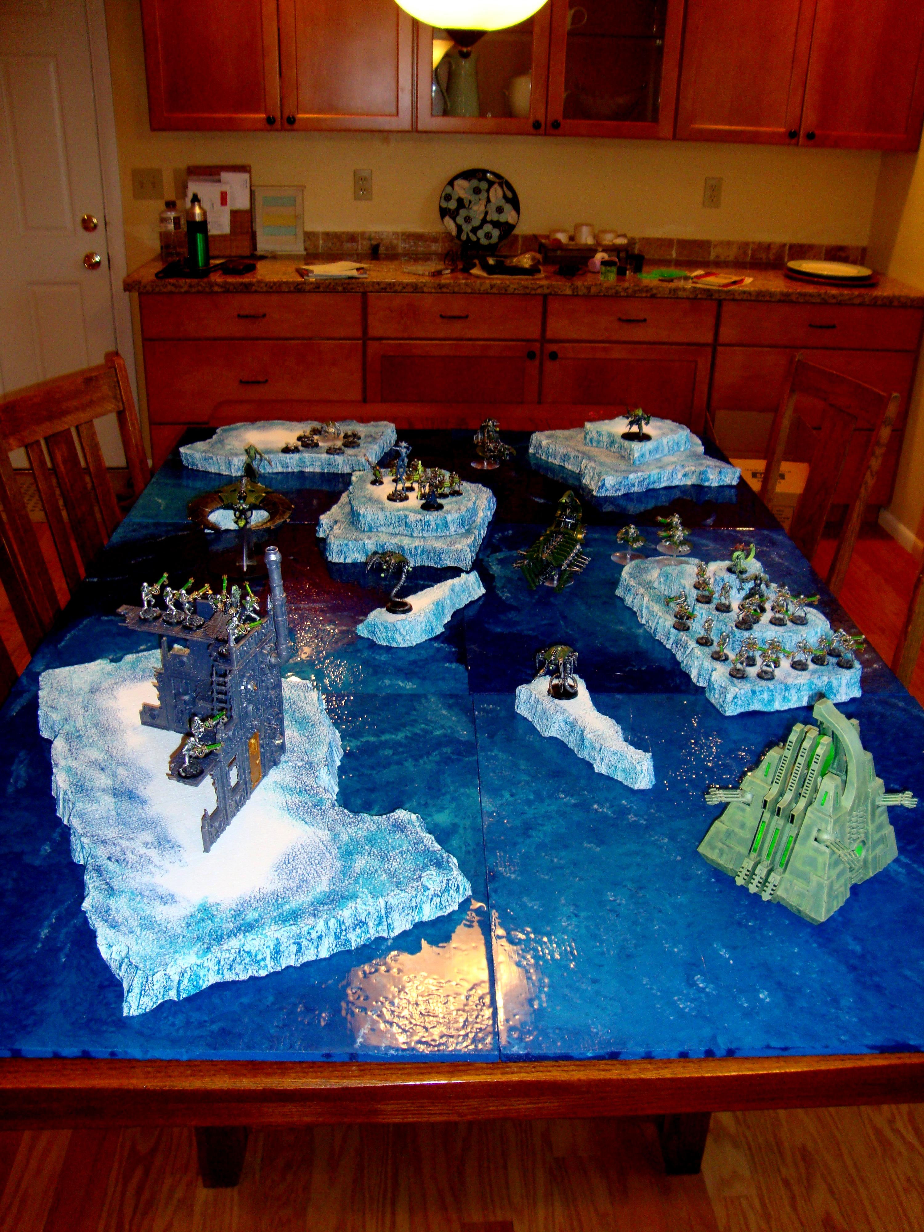 Blue, Board, Glacier, Ice, Necrons, Sea, Winter