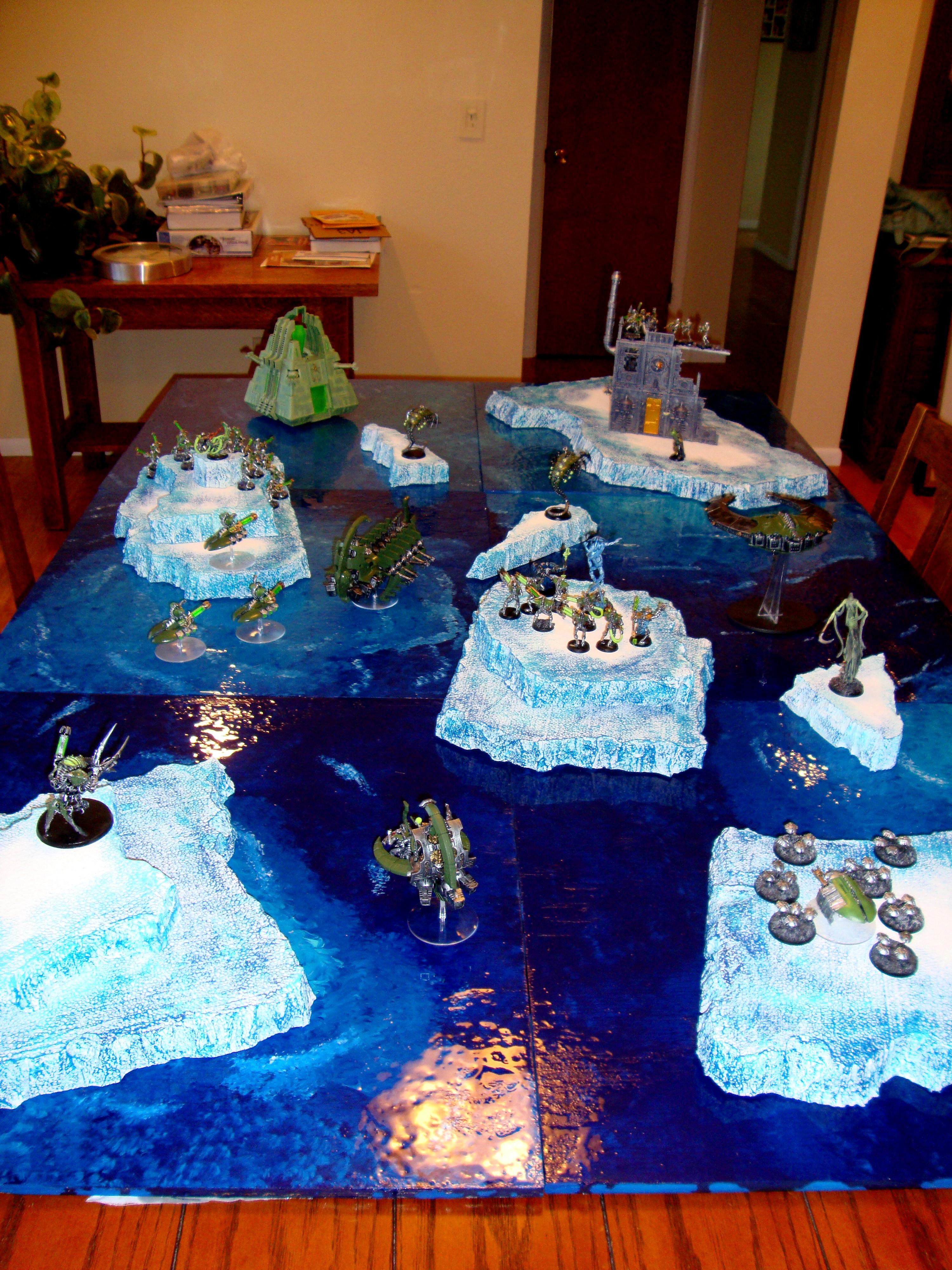 Blue, Board, Glacier, Ice, Necrons, Sea, Winter