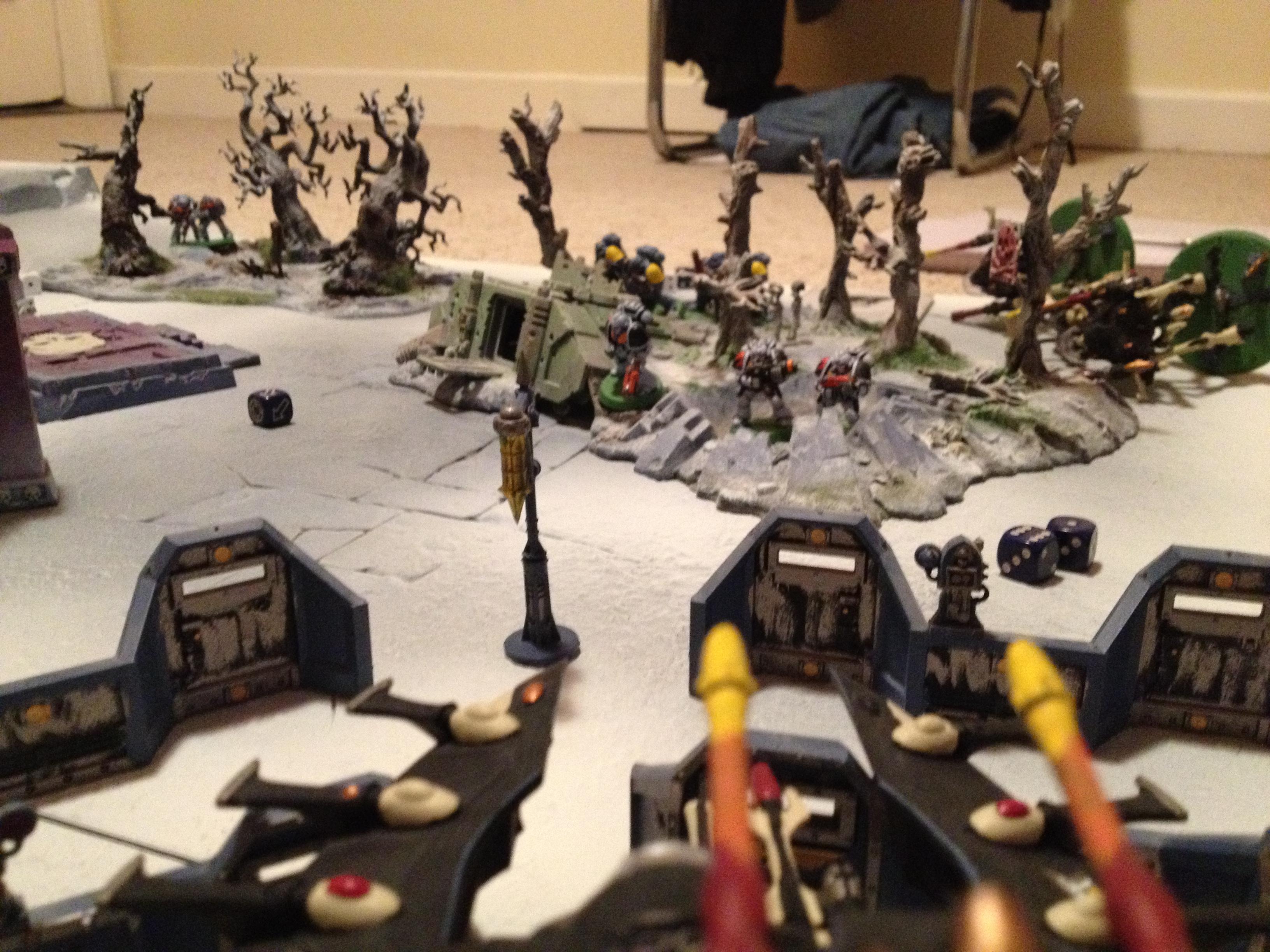 Battle Report, Eldar, Ice, Snow, Space Wolves, Warhammer 40,000