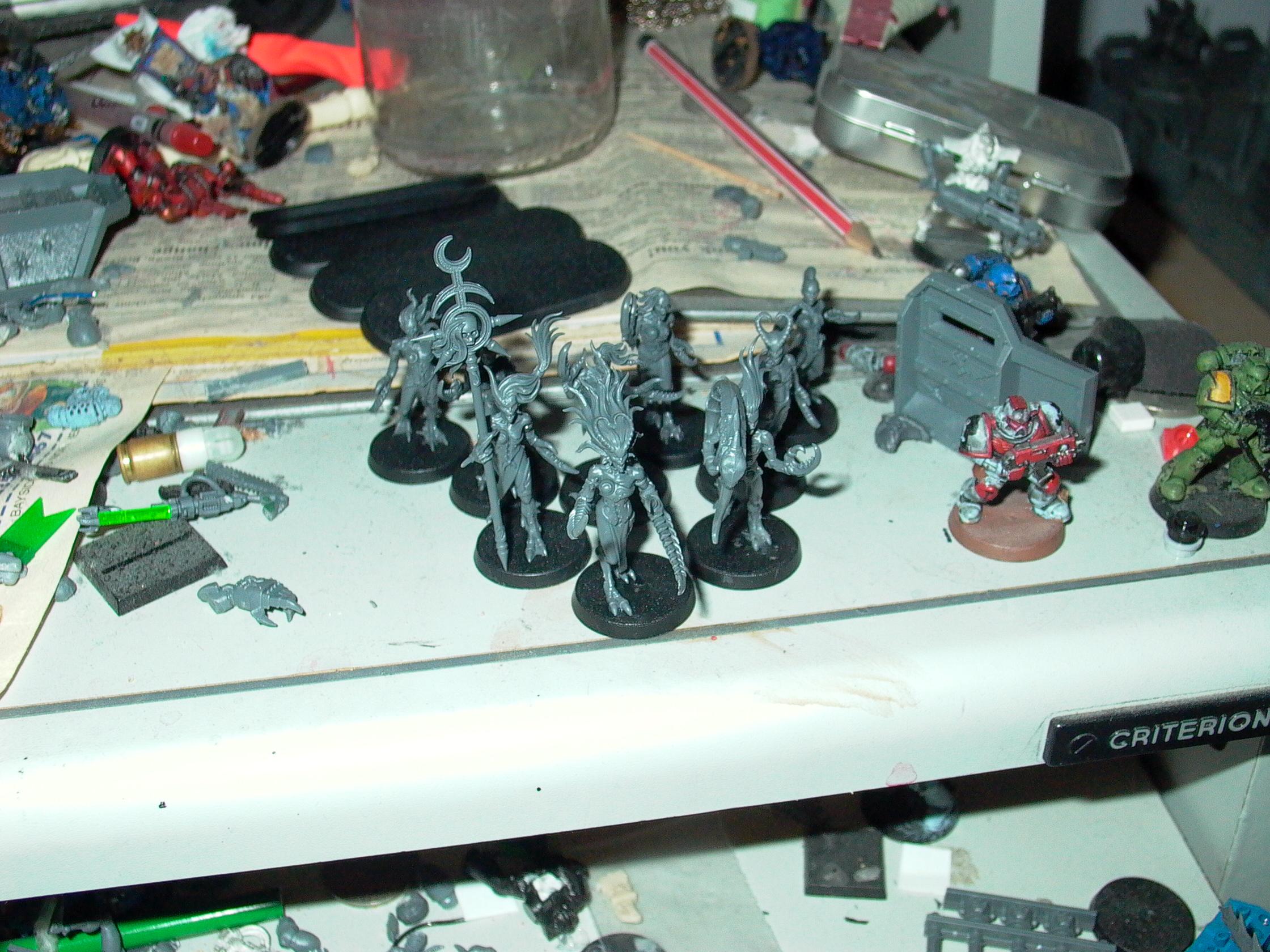 Daemonettes, 9 of them, with Icon, Instrument and Alluress