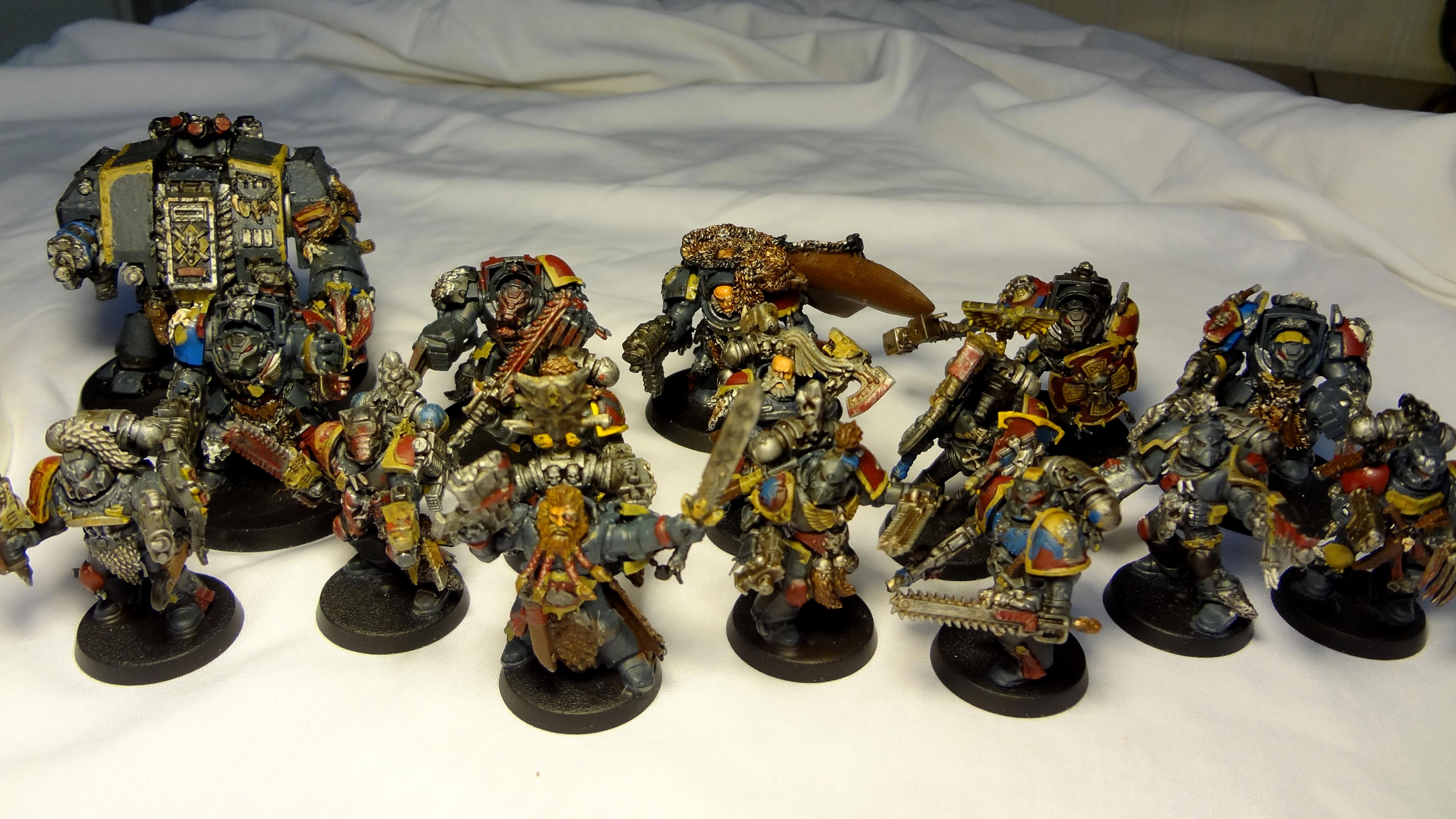 Bjorn The Fell-handed, Space, Space Marines, Terminator Armor, Warhammer 40,000, Wolves