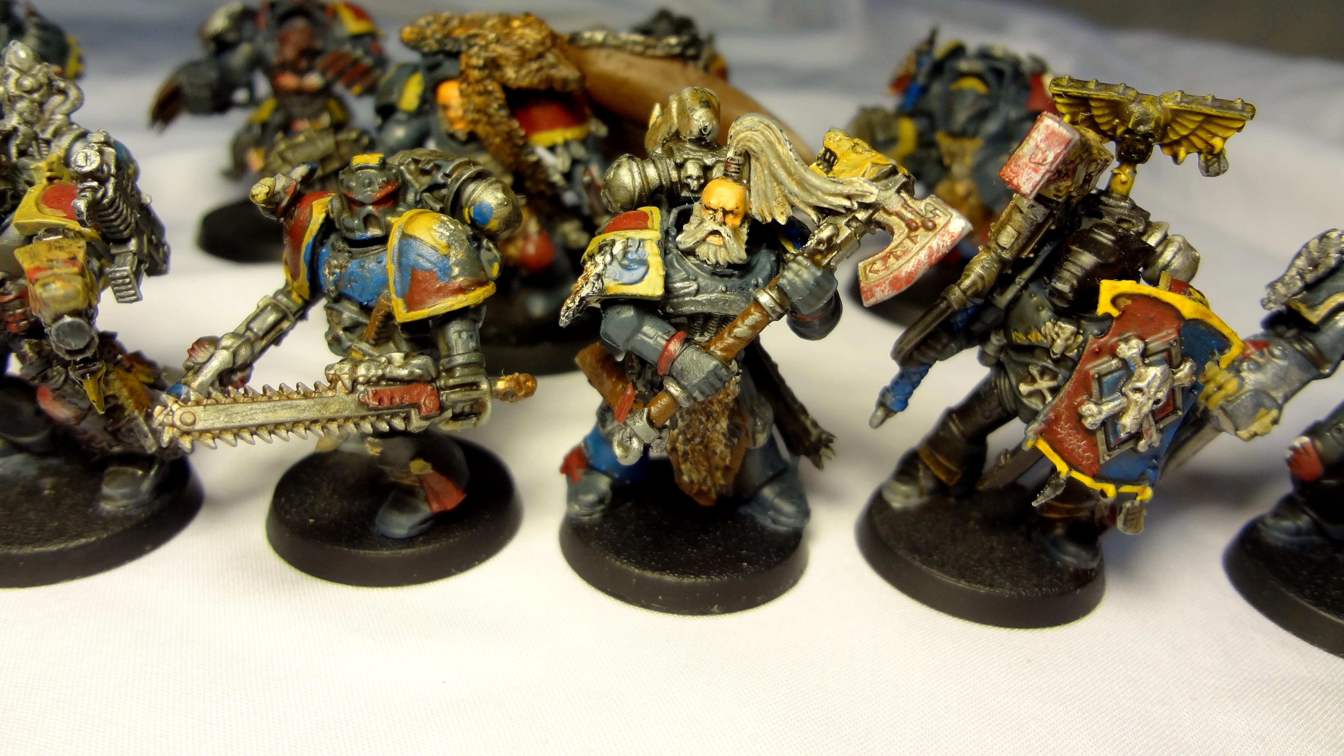 Bjorn The Fell-handed, Space, Space Marines, Terminator Armor, Warhammer 40,000, Warhammer Fantasy, Wolves