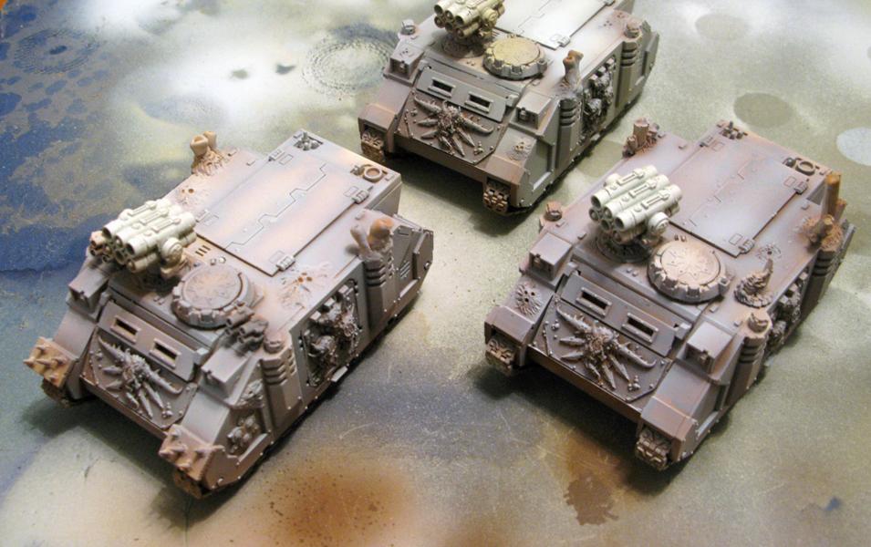 Airbrush, Death Guard, Layering, Nurgle, Rhino