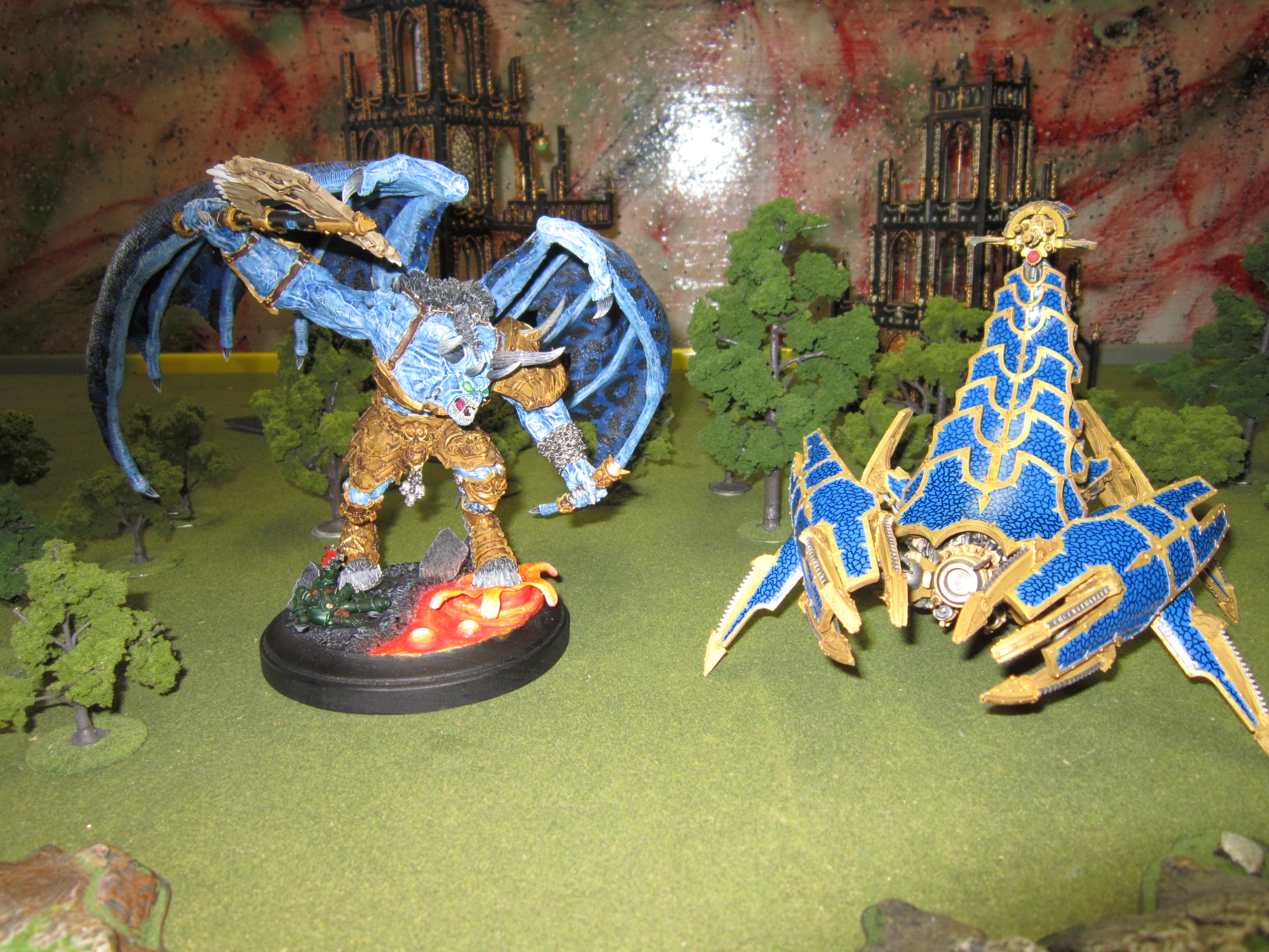 Bloodthirster, Brass Scorpion, Chaos, Daemons, Forge World, Scorpion