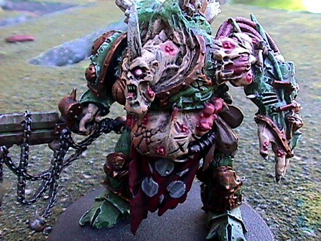 Chaos, Chaos Space Marines, Daemon Prince, Plague Marines