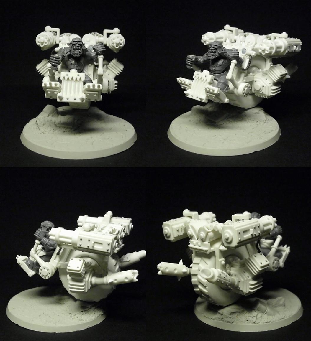 Conversion, Orks, Scratch Build, Warbike