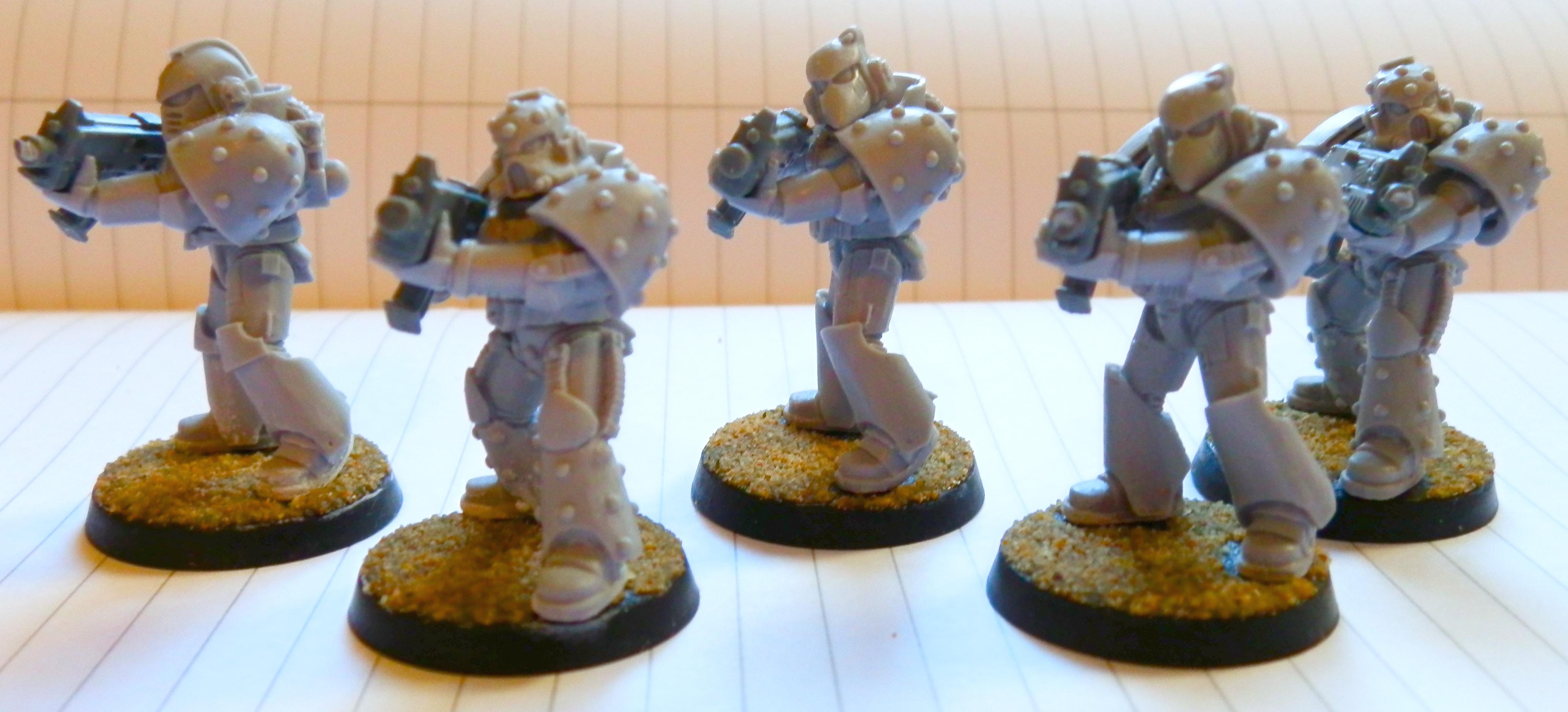 Space Marines, 5 bolter marines