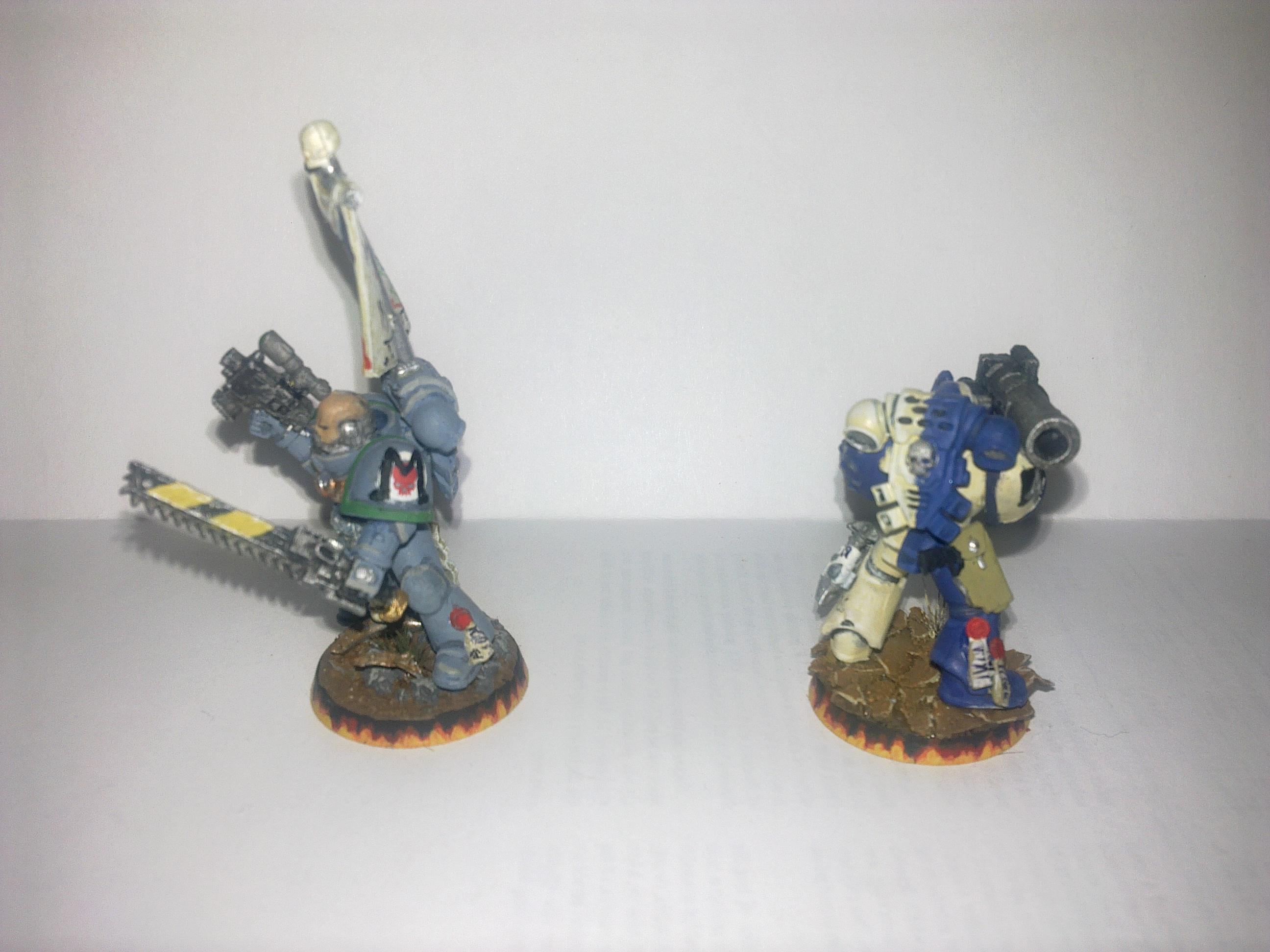 Chainsword And Bolt Pistol, Missile Launcher, Novamarine, Spacemarine. Brotherhood Of A Thousand, Warhammer 40,000