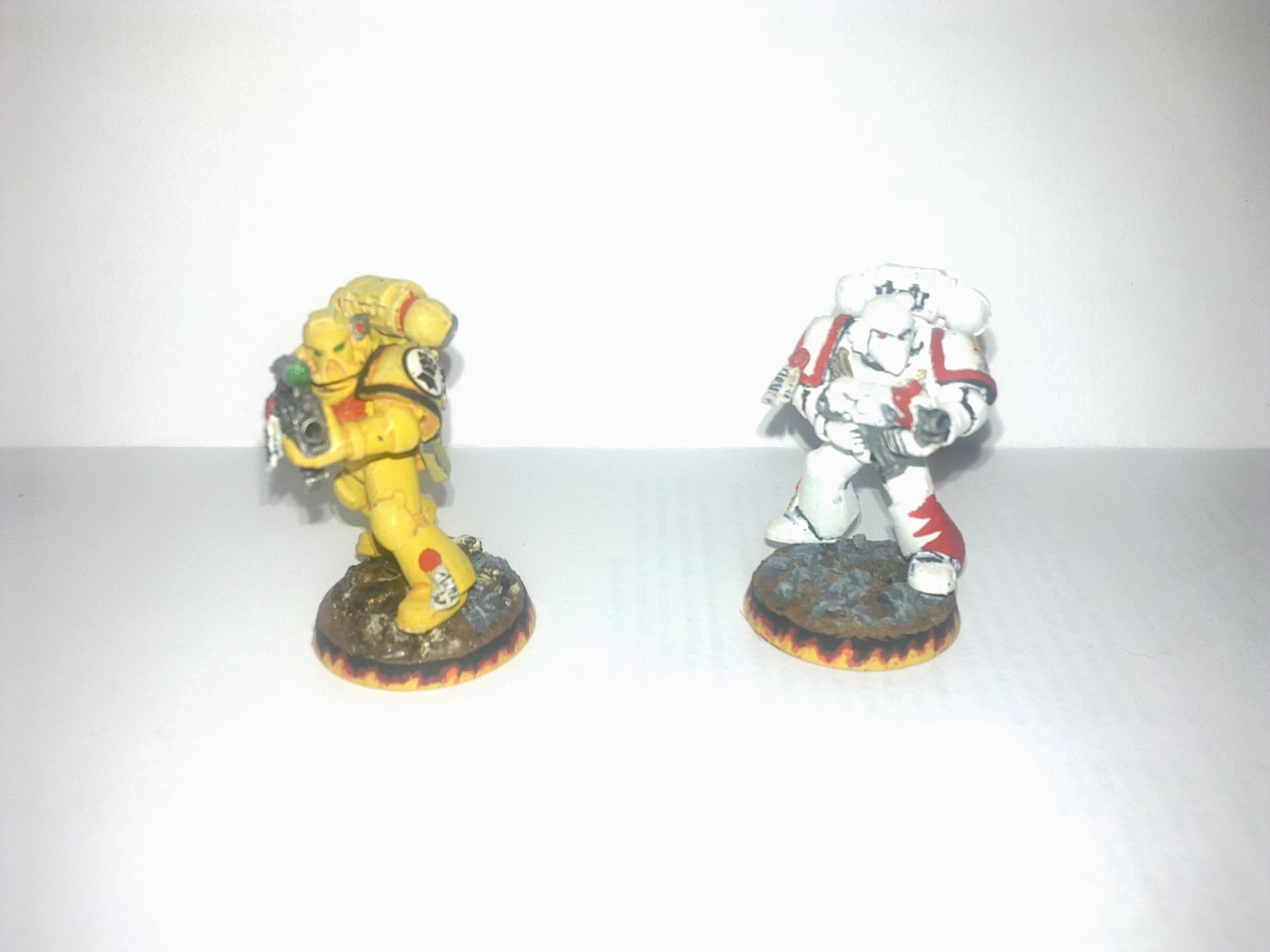 Imperial Fists, Spacemarine, Tactical Squad, Warhammer 40,000, White Scar