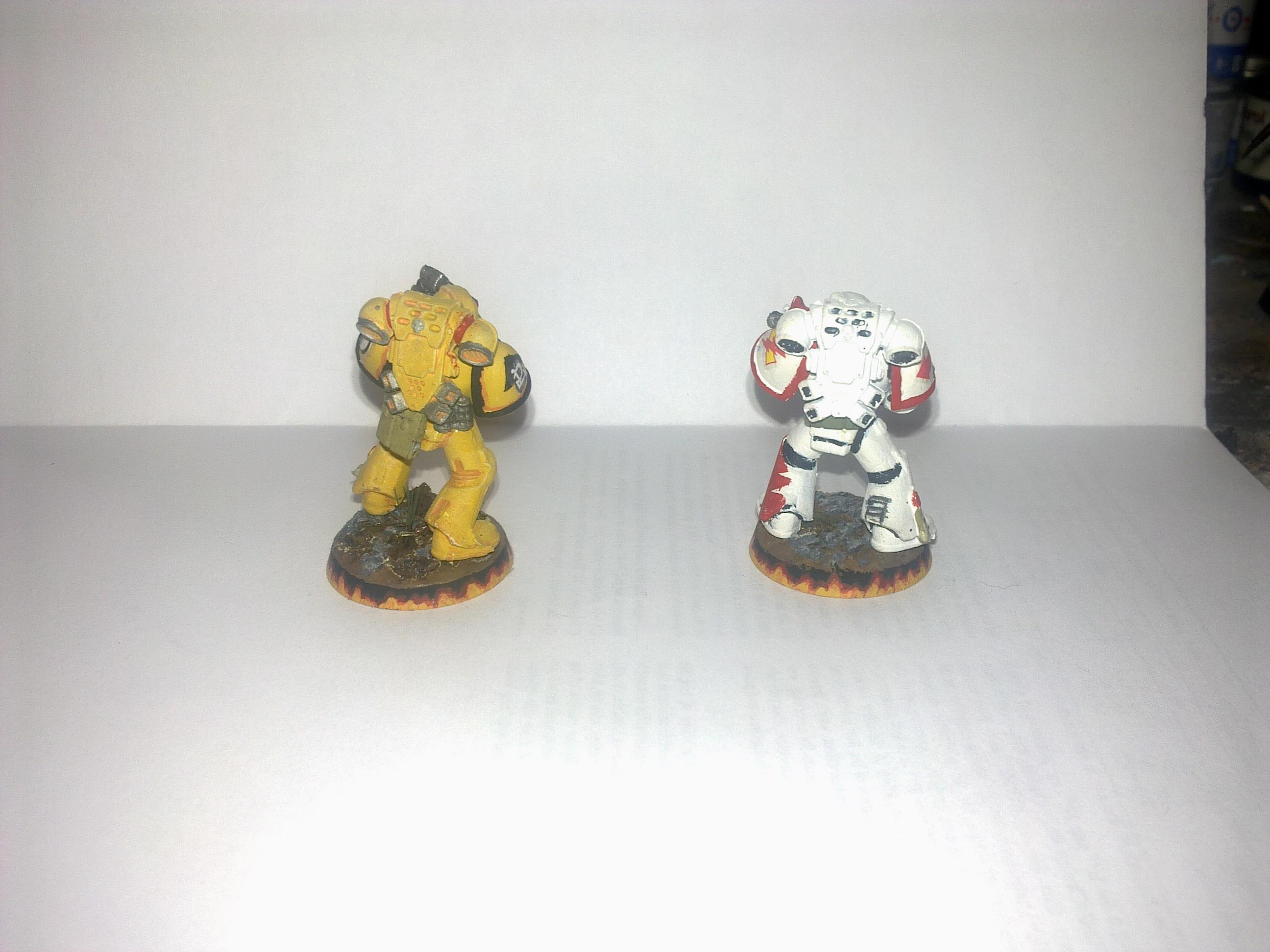 Imperial Fists, Spacemarine, Tactical Squad, Warhammer 40,000, White Scar