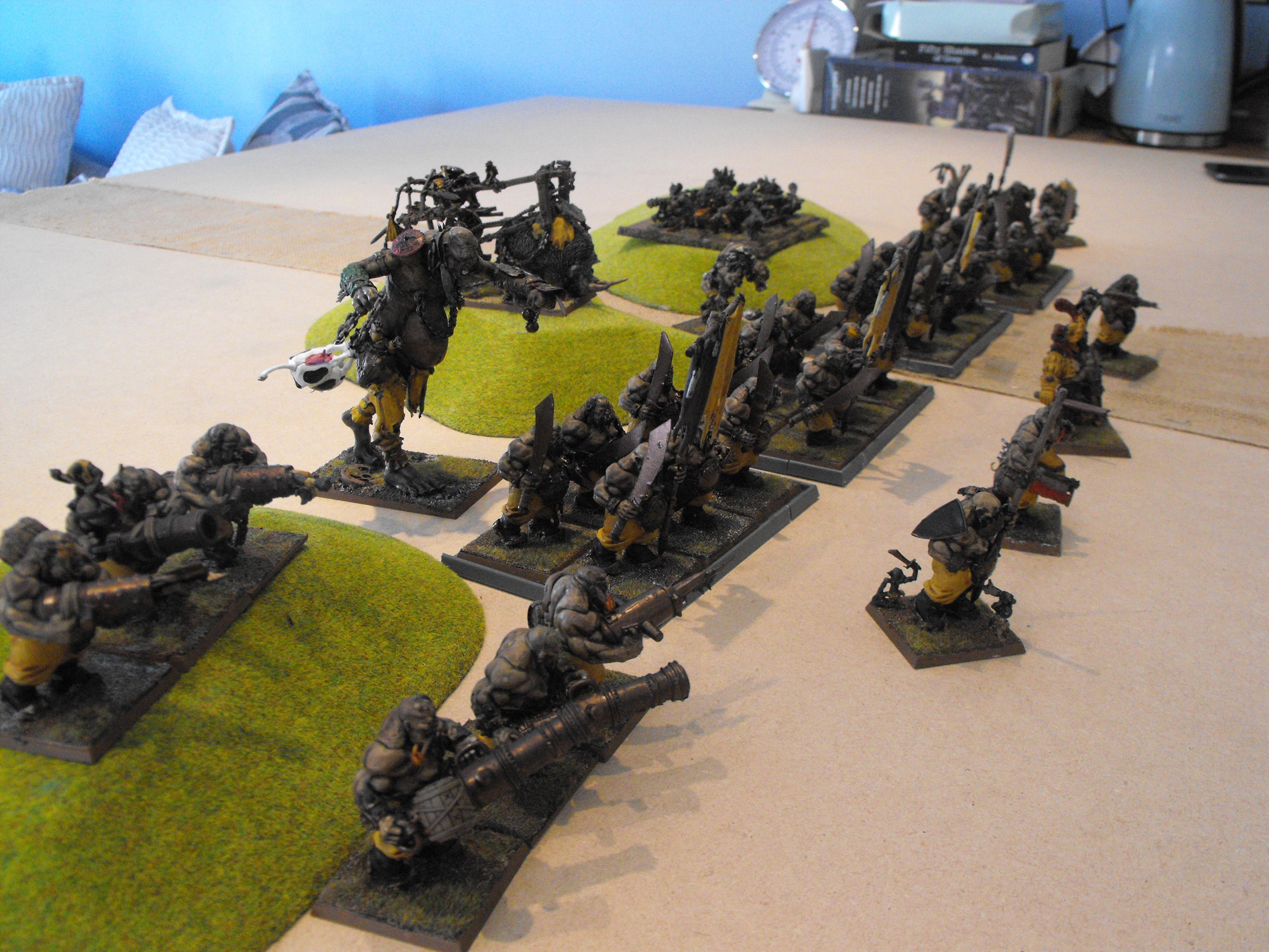 Army, Giant, Ogres, Battle line