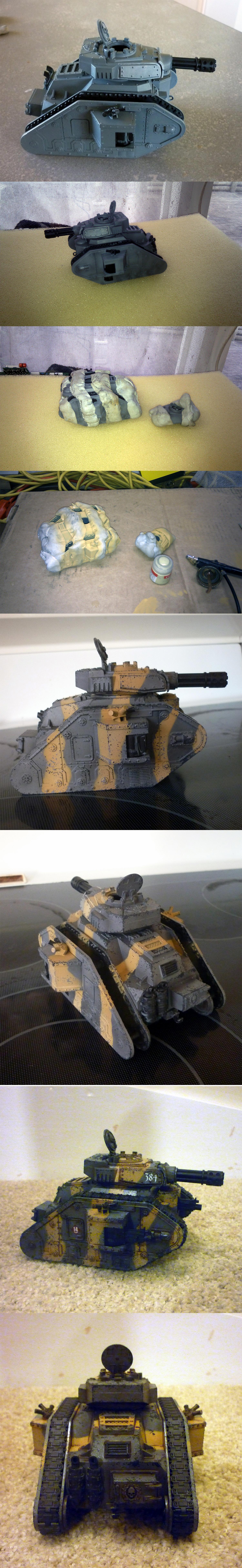 Battle Damage, Death Korps of Krieg, How To, Leman Russ, Oils, Pask, Powders, Punisher, Tutorial, Weathered, Work In Progress