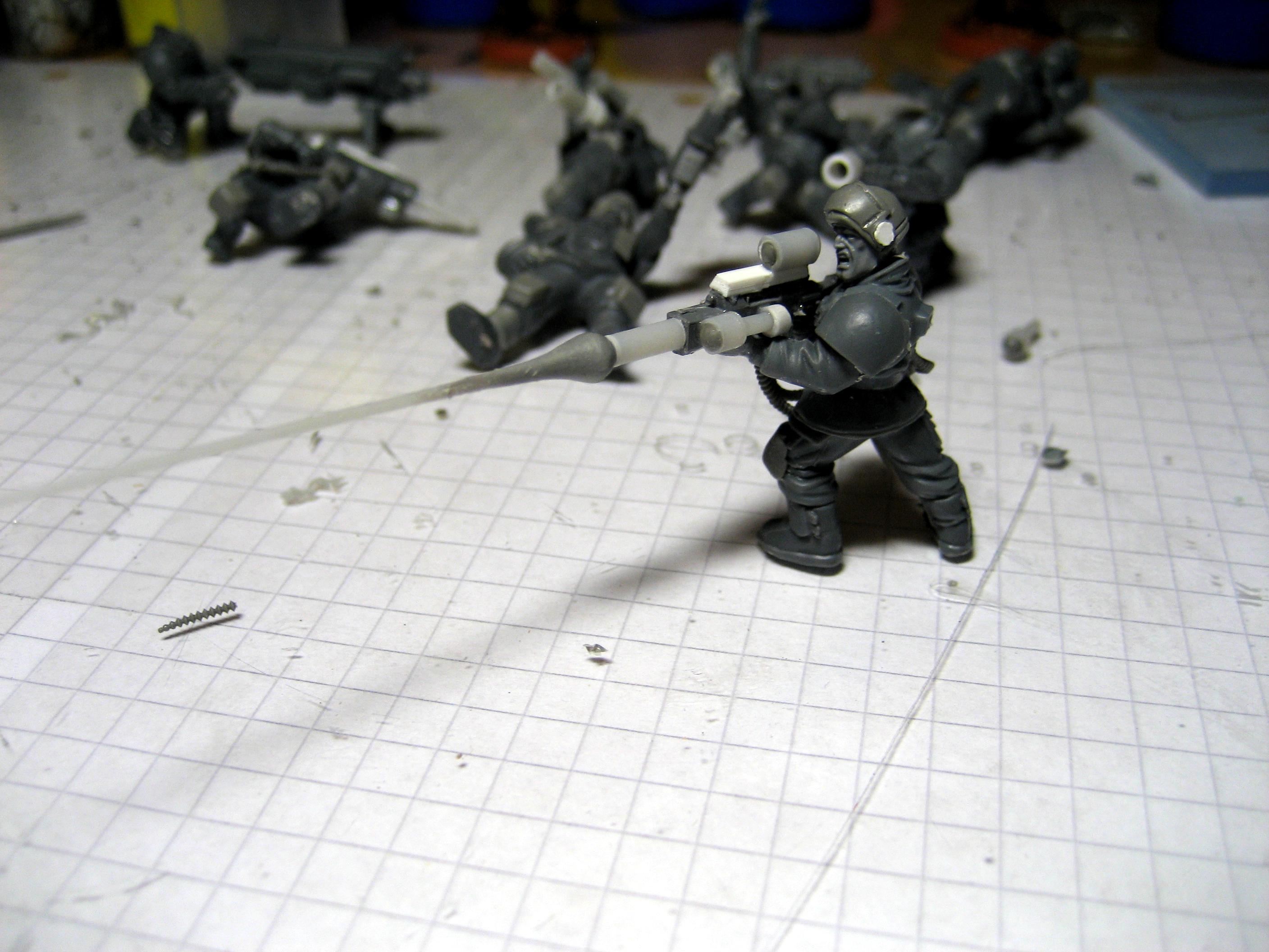 Laser rifle action