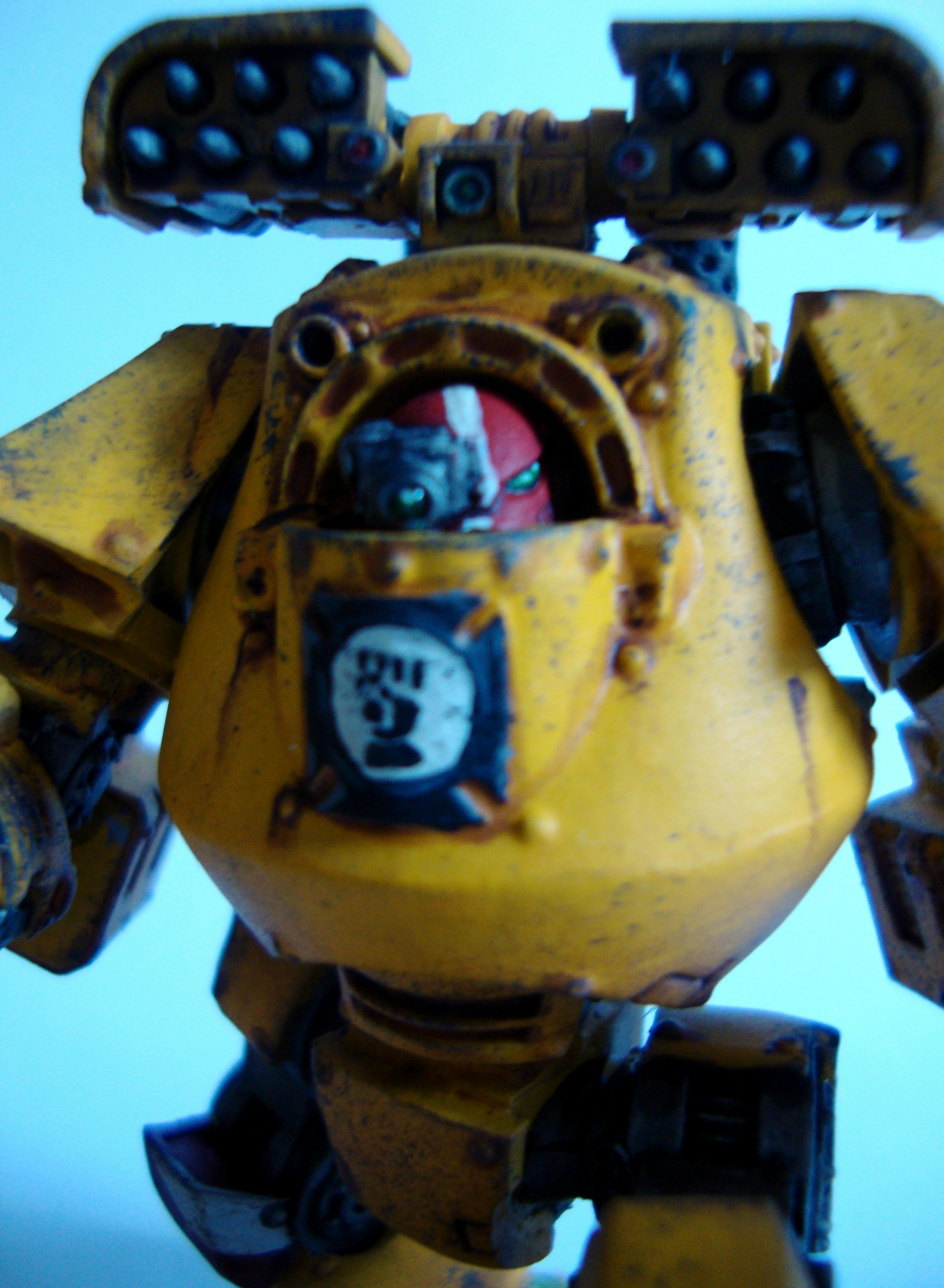 Airbrush, Contemptor, Dreadnought, Heresy, Imperial Fists, Mortis, Space Marines