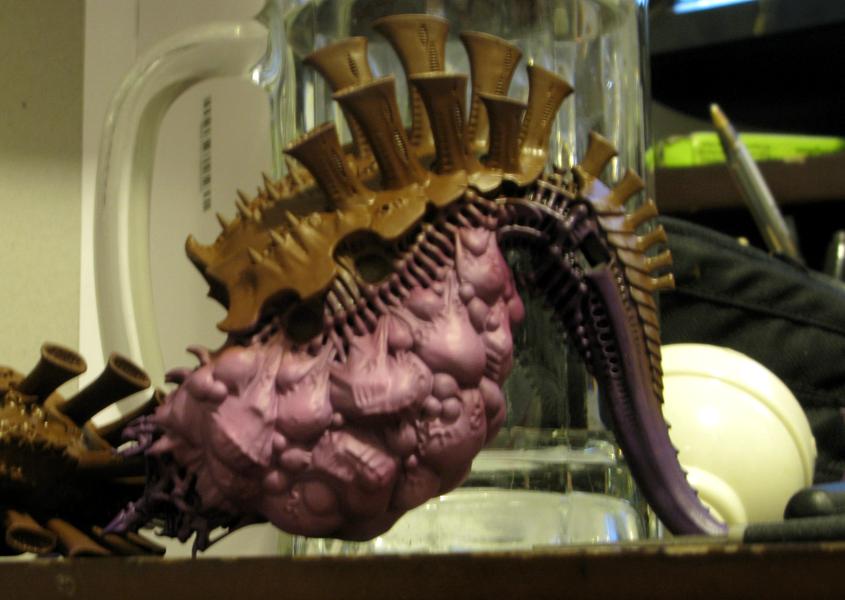 Airbrush, Highlights, Pink, Purple, Tervigon, Work In Progress