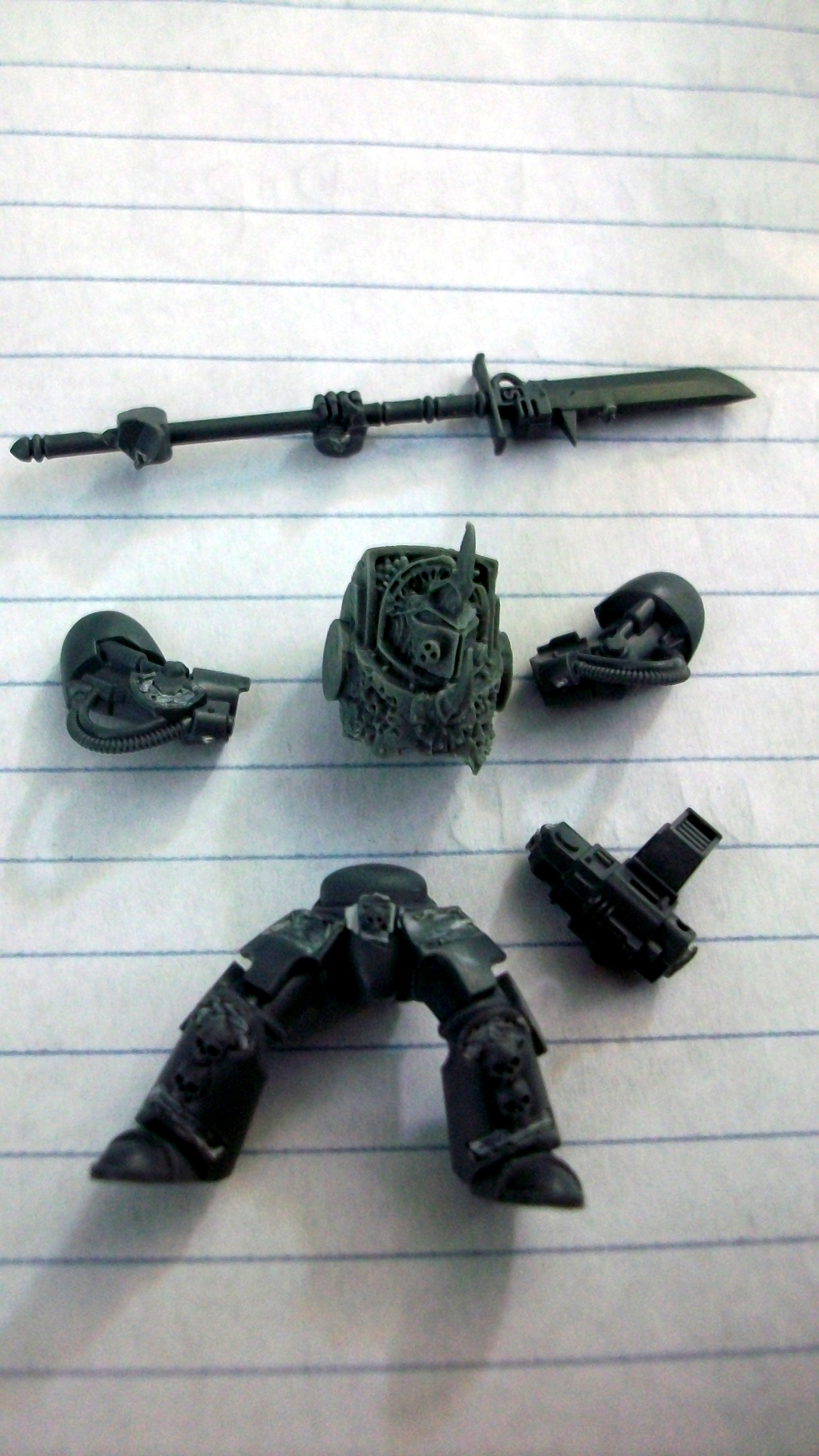 Chaos, Conversion, Death Guard, Grey Knights, Kitbash, Nurgle, Scythe, Space Marines, Terminator Armor, Work In Progress