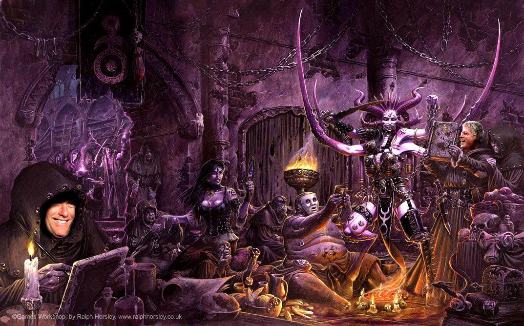 Clinton, Cult, Humor, Romney, Slaanesh