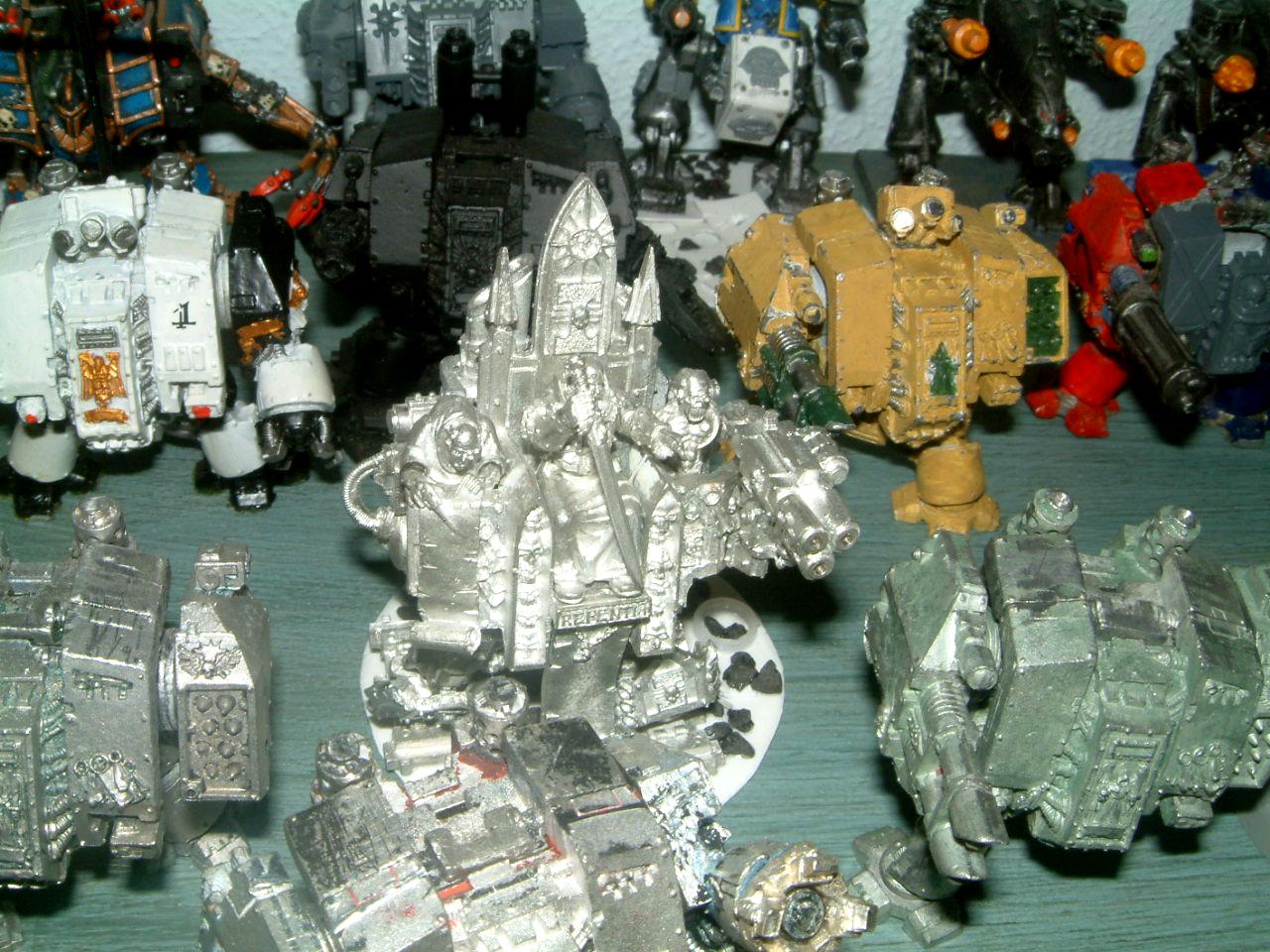 Chaos, Chaos Space Marines, Conversion, Dead, Dreadnought, Hellbrute, Painted, Scratch, Scratch Build, Senes Antiqua, Senex, Space Marines