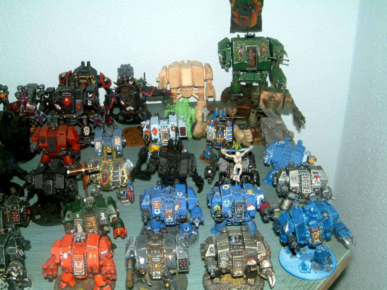 Chaos, Chaos Space Marines, Conversion, Dead, Dreadnought, Hellbrute, Painted, Scratch, Scratch Build, Senes Antiqua, Senex, Space Marines