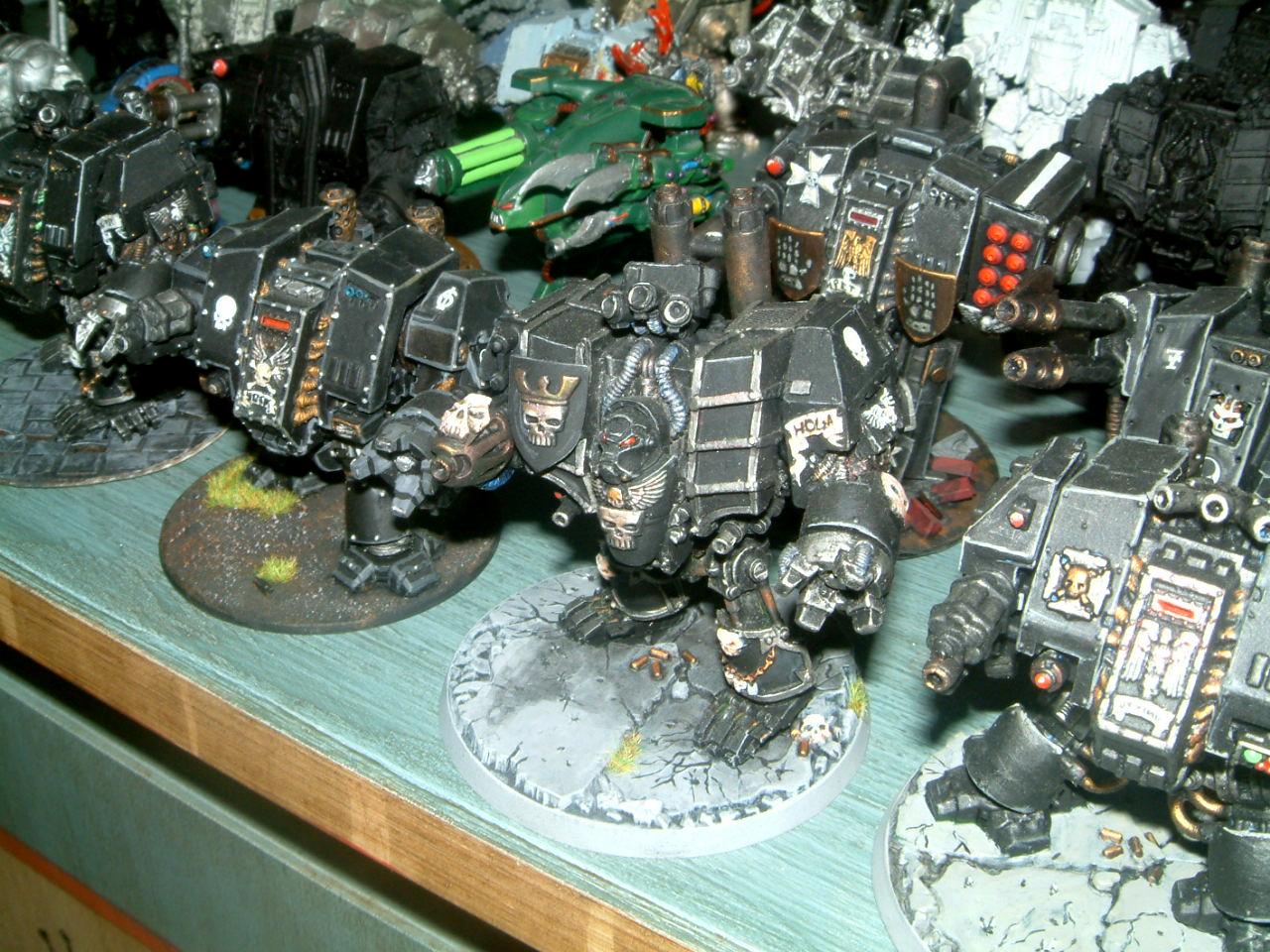 Chaos, Chaos Space Marines, Conversion, Dead, Dreadnought, Hellbrute, Painted, Scratch, Scratch Build, Senes Antiqua, Senex, Space Marines