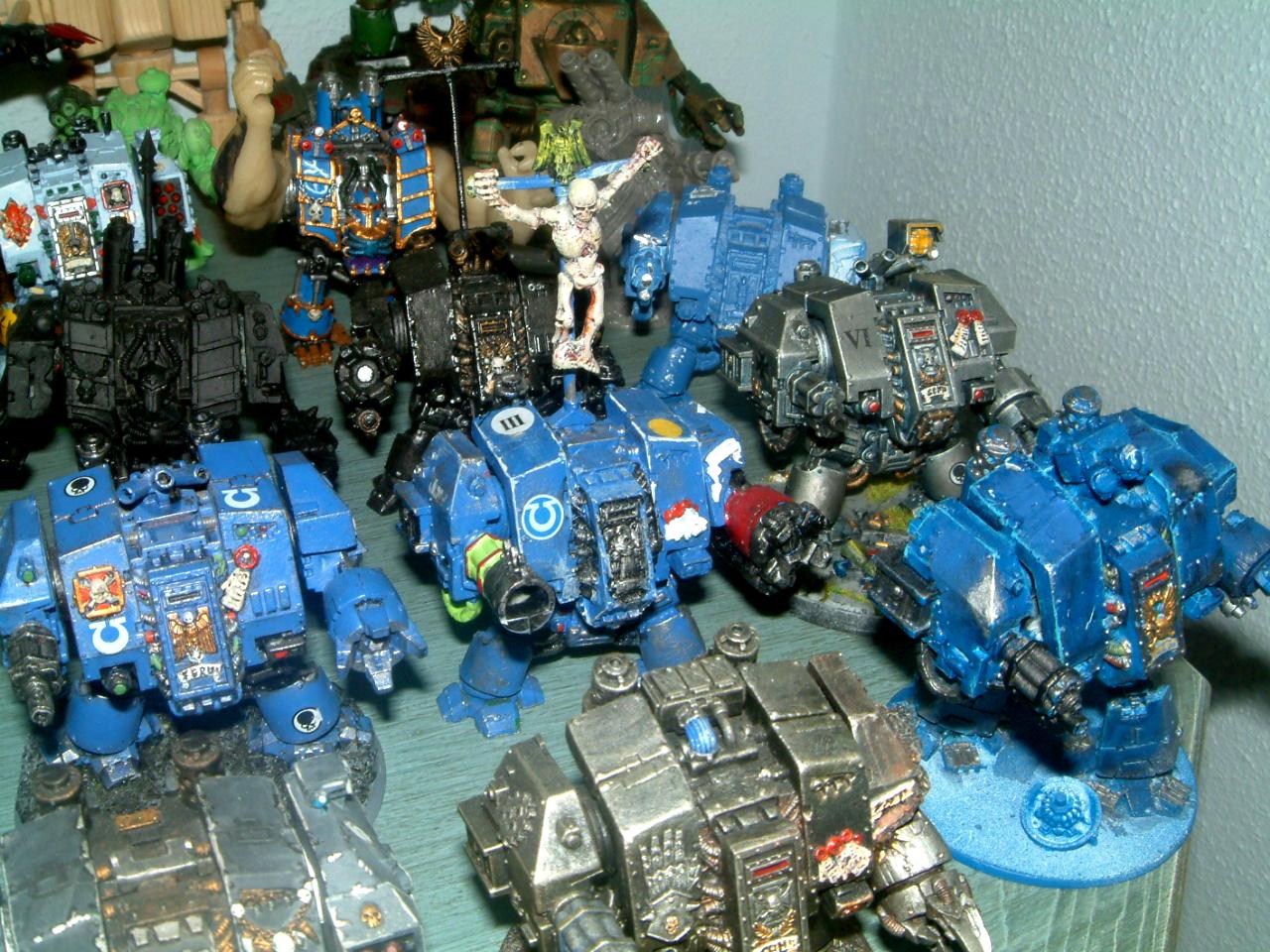 Chaos, Chaos Space Marines, Conversion, Dead, Dreadnought, Hellbrute, Painted, Scratch, Scratch Build, Senes Antiqua, Senex, Space Marines