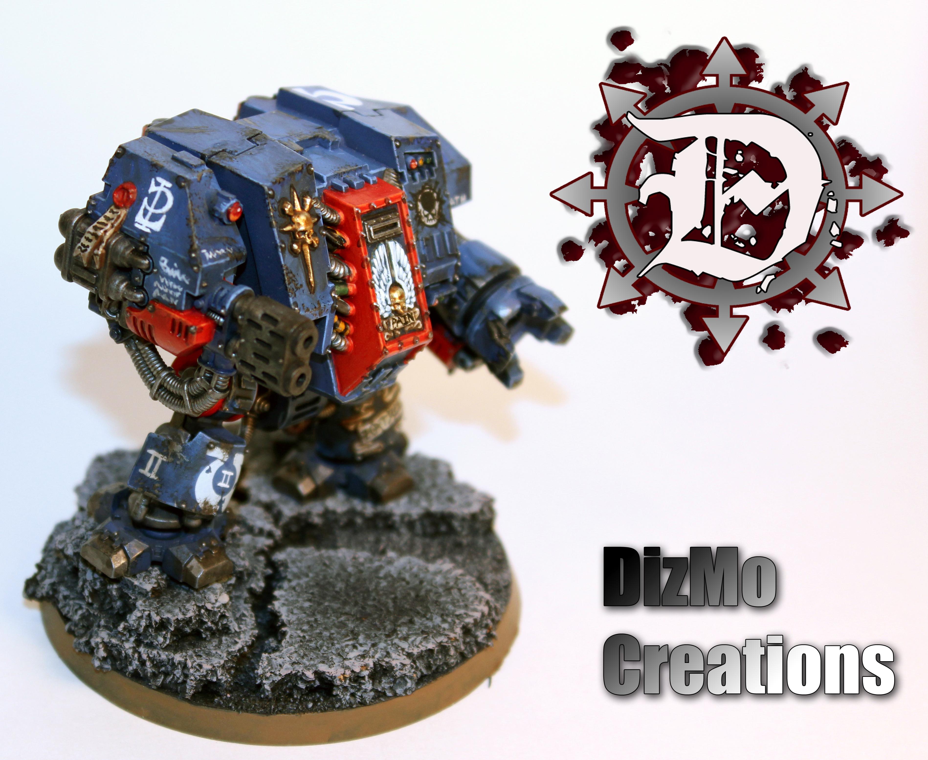 Crimson Fists, Dreadnought, Spacemarine, Ultramarines