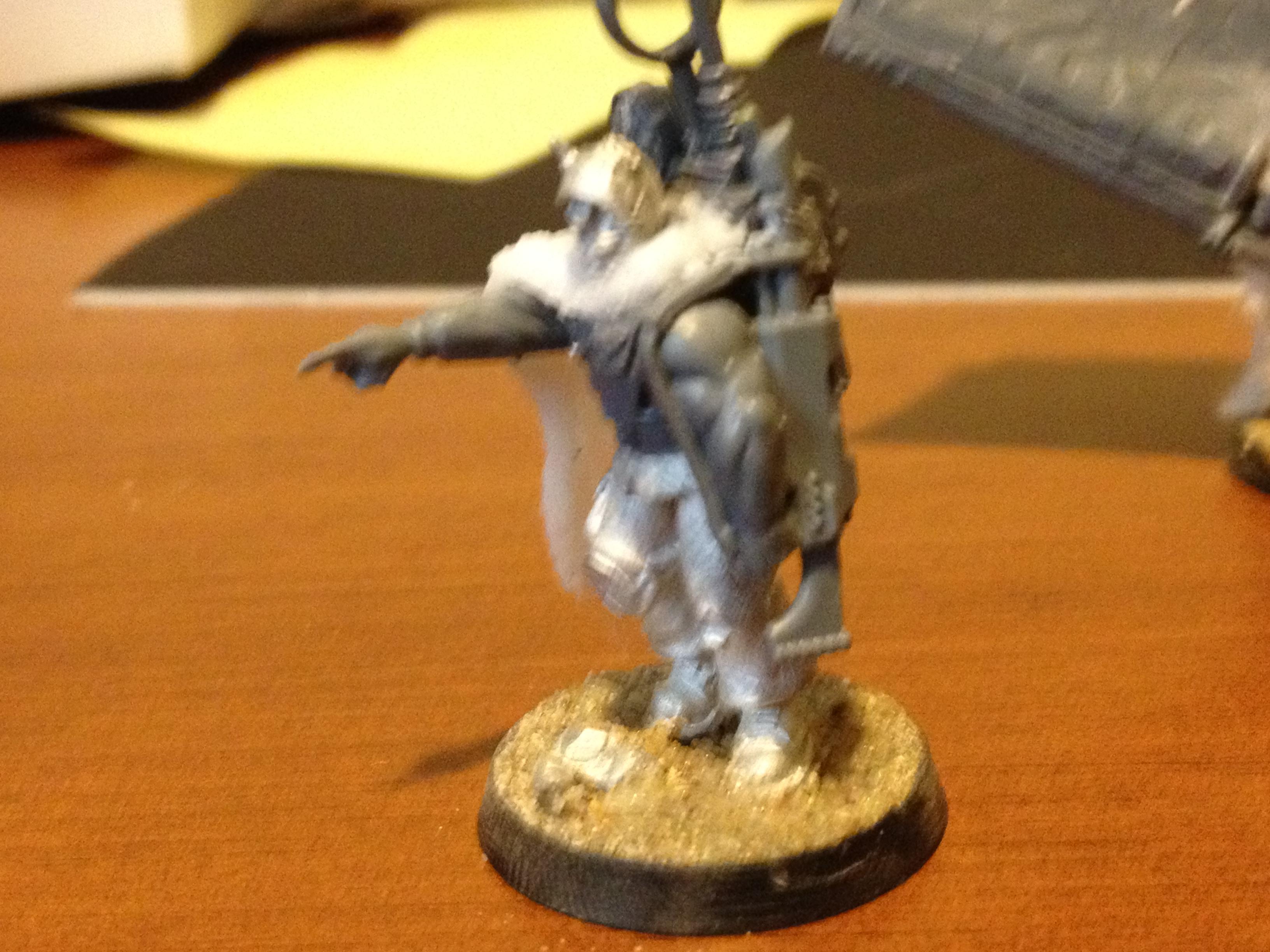Shot of Vox Operator Benning (WIP) pointing in the (approximate) direction of the enemy (Amasec makes judgement poor)