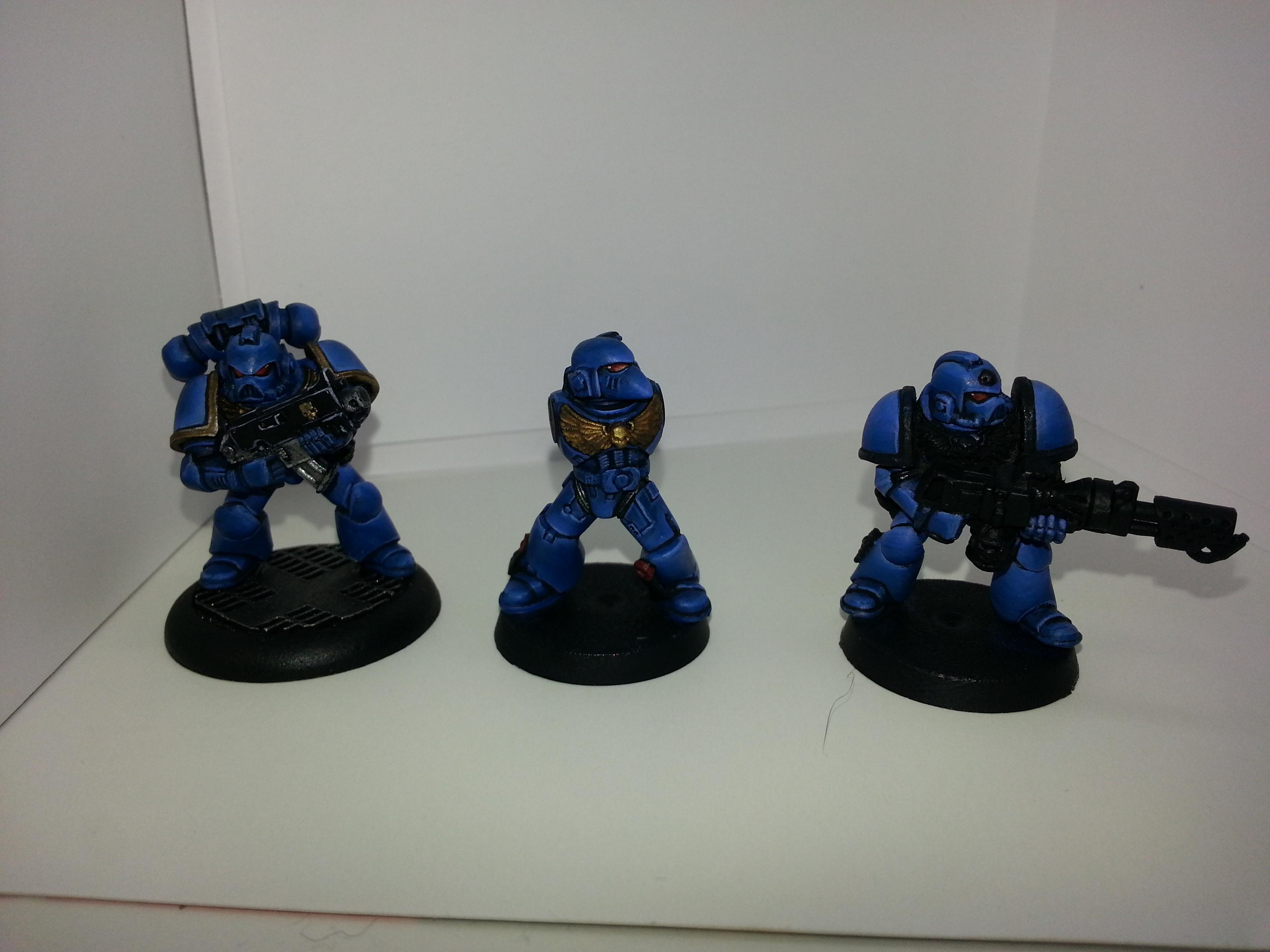Blending, Kill Team, Space, Space Hulk, Space Marines, Squad, Tactical, Ultramarines, Wet