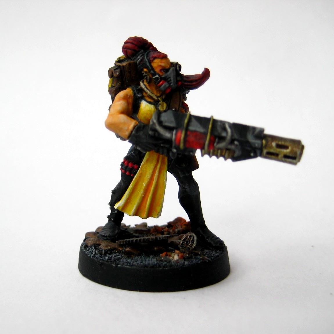 Escher, Female, Gang, Heavy, Meltagun, Necromunda