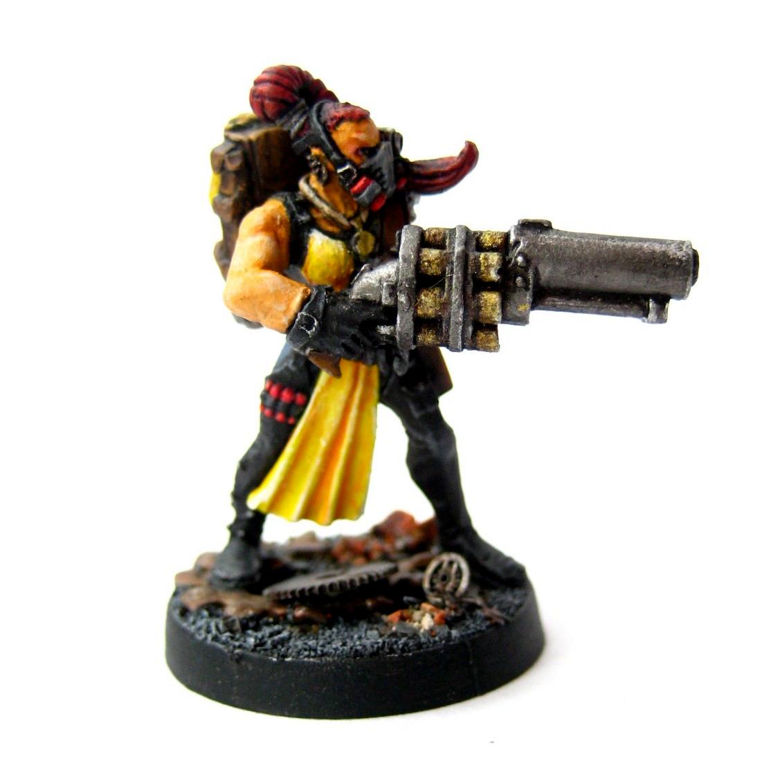 Escher, Necromunda, Escher heavy w/ Grenade Launcher