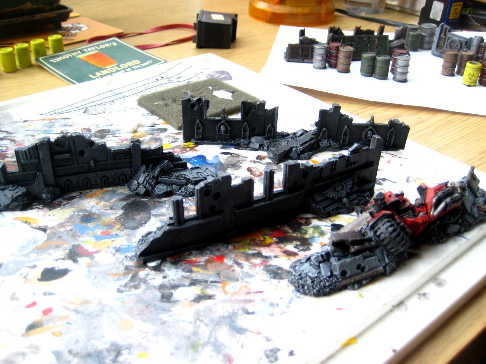 Necromunda, Terrain, Necromunda barricades WIP