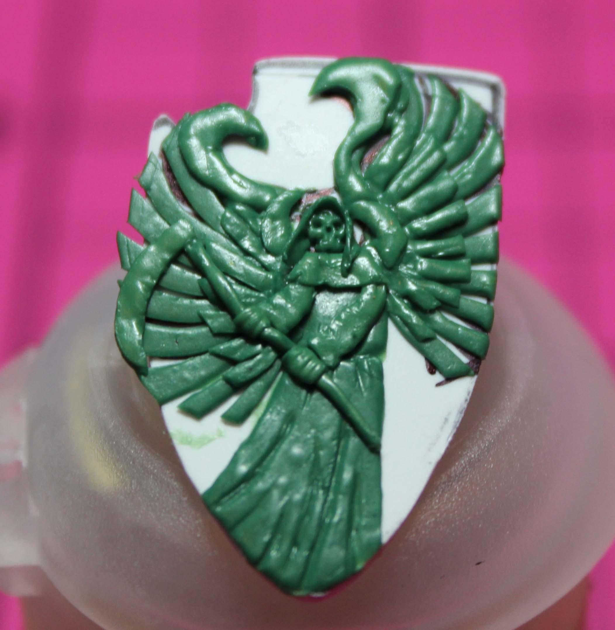 Dark Angels, Greenstuff, Sculpting, Spacemarine, Warhammer 40,000