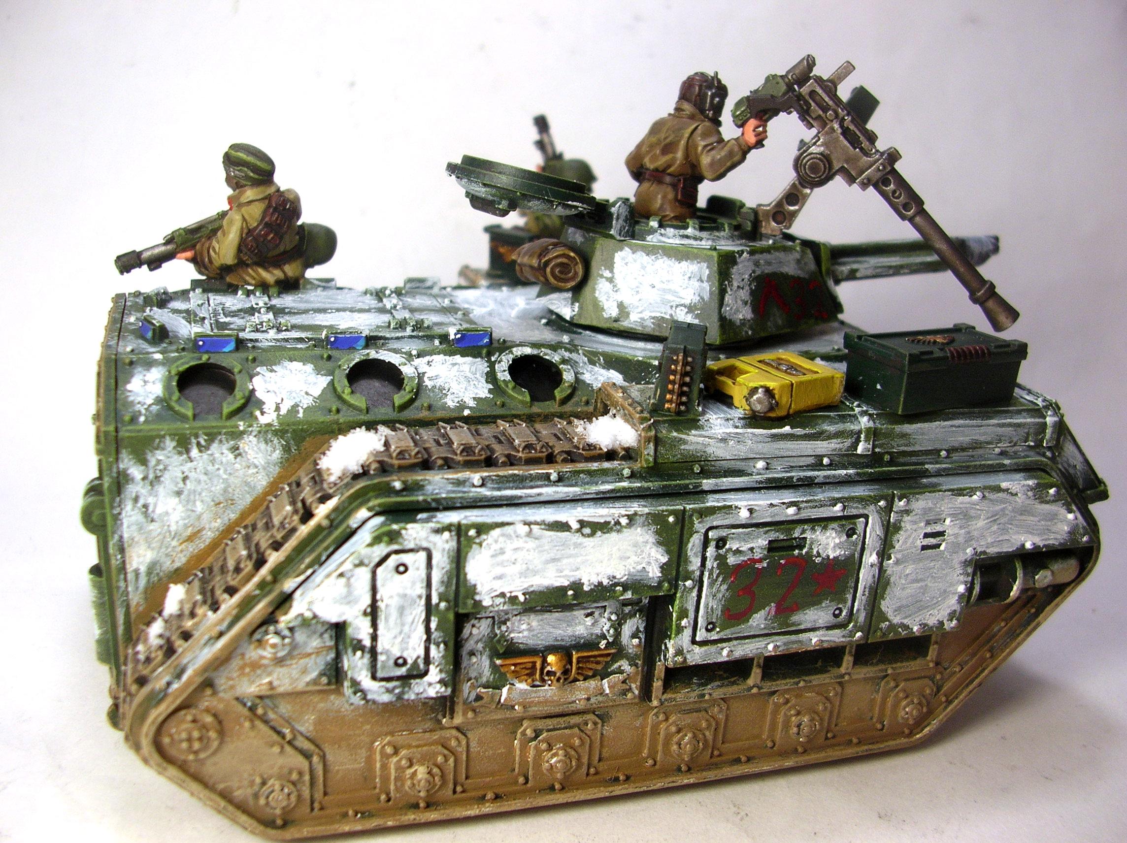 Chimera, Imperial Guard, Russians, Valhallans, Warhammer 40,000, Winter