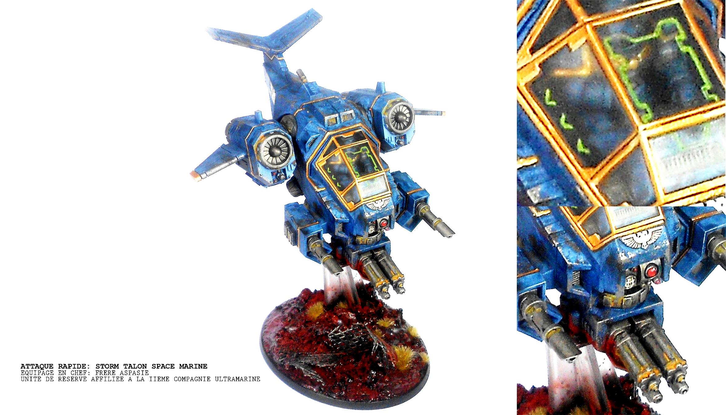 Blood, Chibihawk Jr, Flyer, Storm Talon, Ultramarines