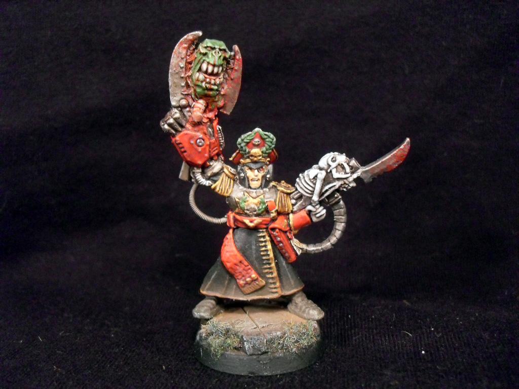 Armageddon, Commissar, Conversion, Imperial Guard, Imperium, Lord Commissar, Old School, Orks, Post-apocalypse, Power Klaw, Vintage, Warhammer 40,000, Wasteland, Yarrick