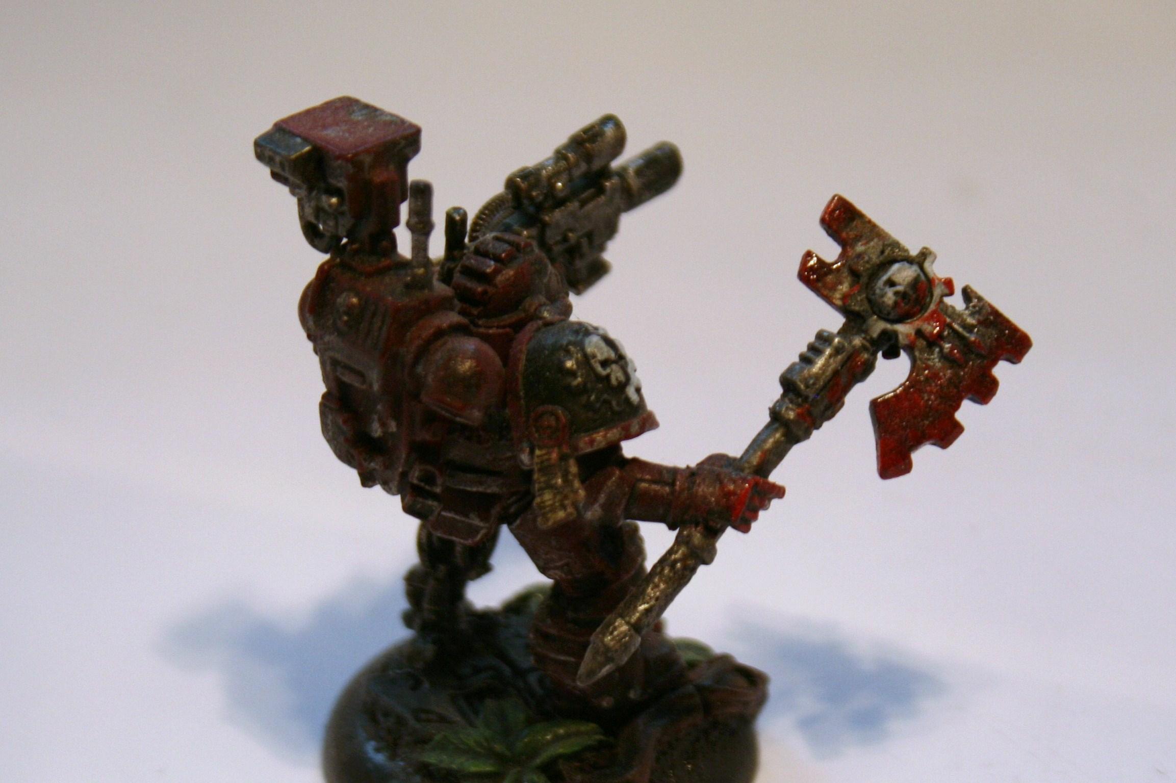 Green, Salamander, Space Marines, Techmarine