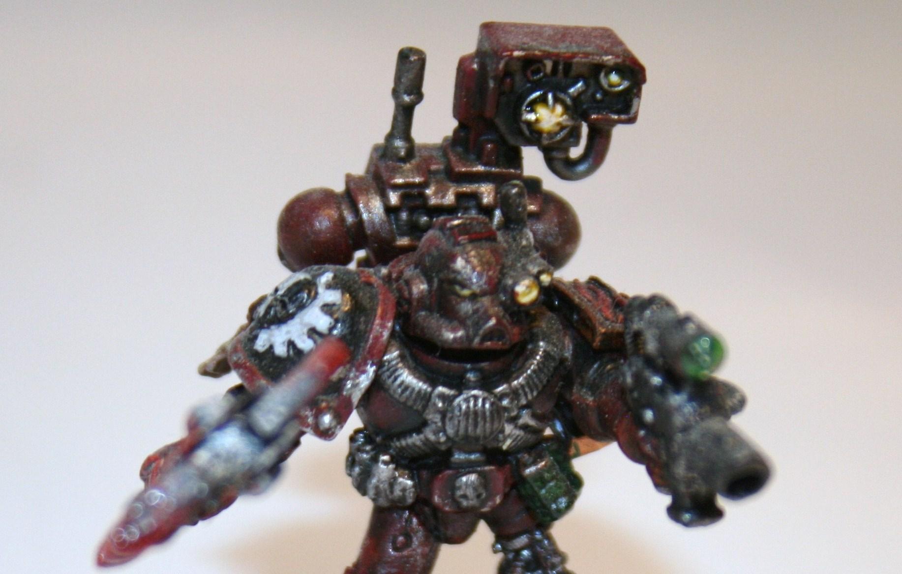 Green, Salamander, Space Marines, Techmarine
