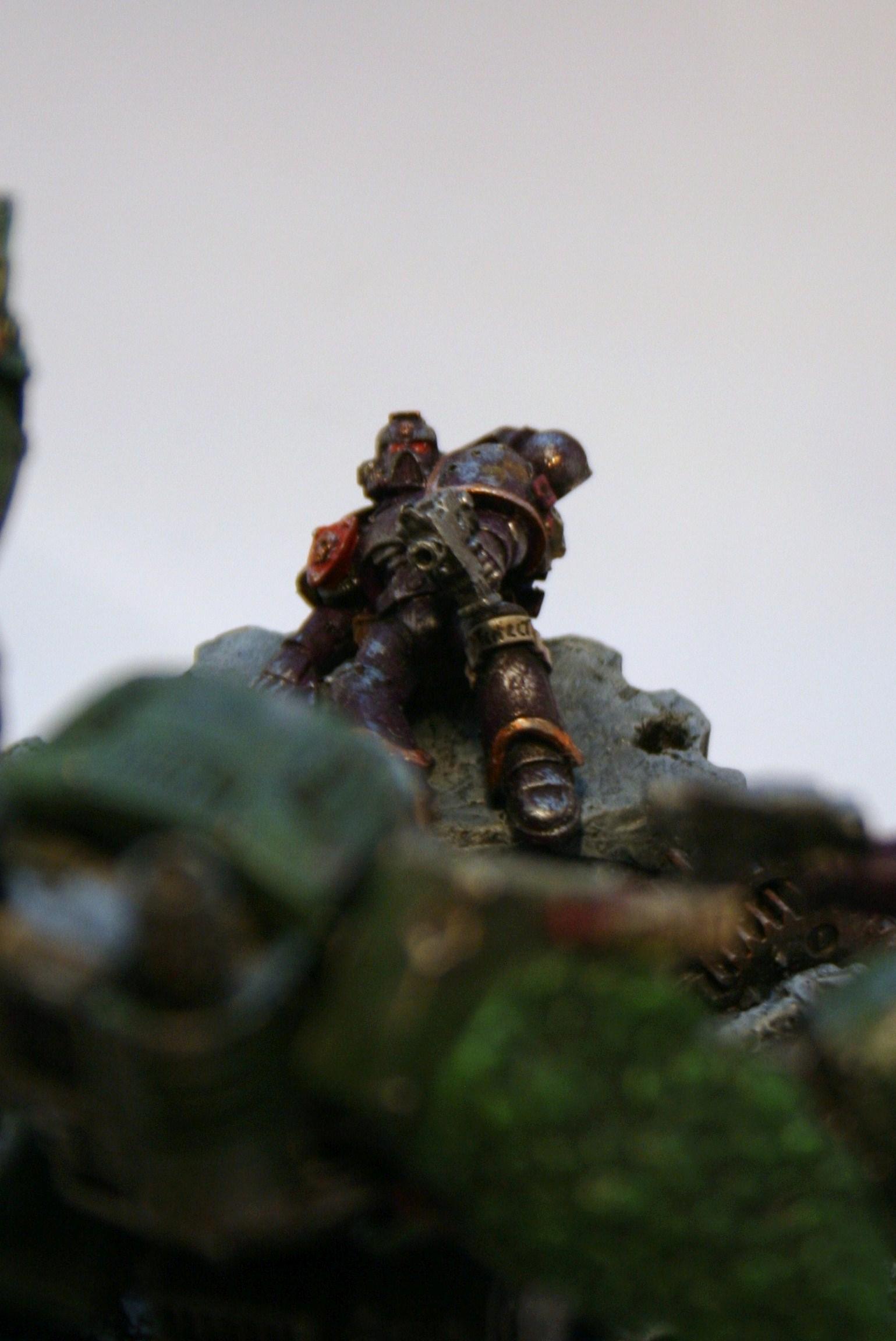 Chaos, Diorama, Emperor's Children, Istvaan 5, Salamanders, Space Marines, Traitor, World Eaters