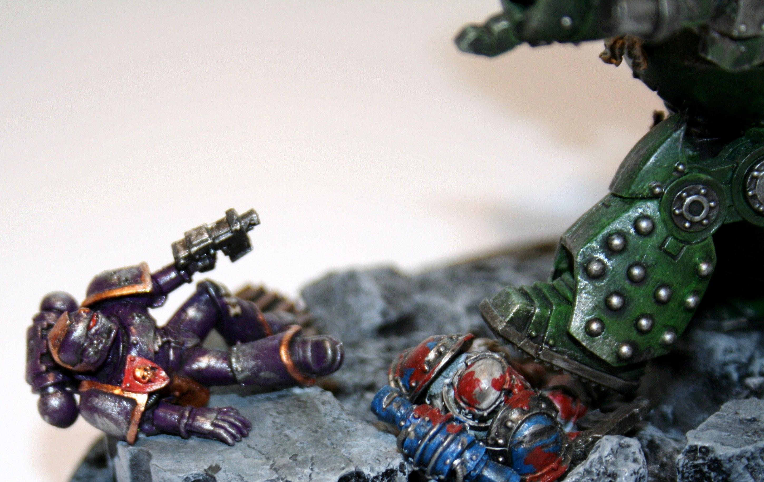 Chaos, Diorama, Emperor's Children, Istvaan 5, Salamanders, Space Marines, Traitor, World Eaters