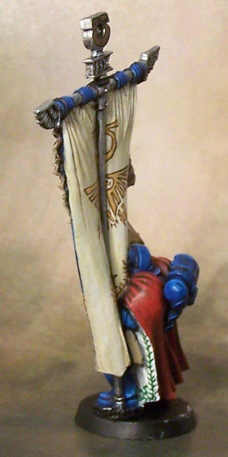 Freehand, Honour Guard, Space Marines, Standard, Standard Bearer, Ultra Marines, Veteran, Work In Progress