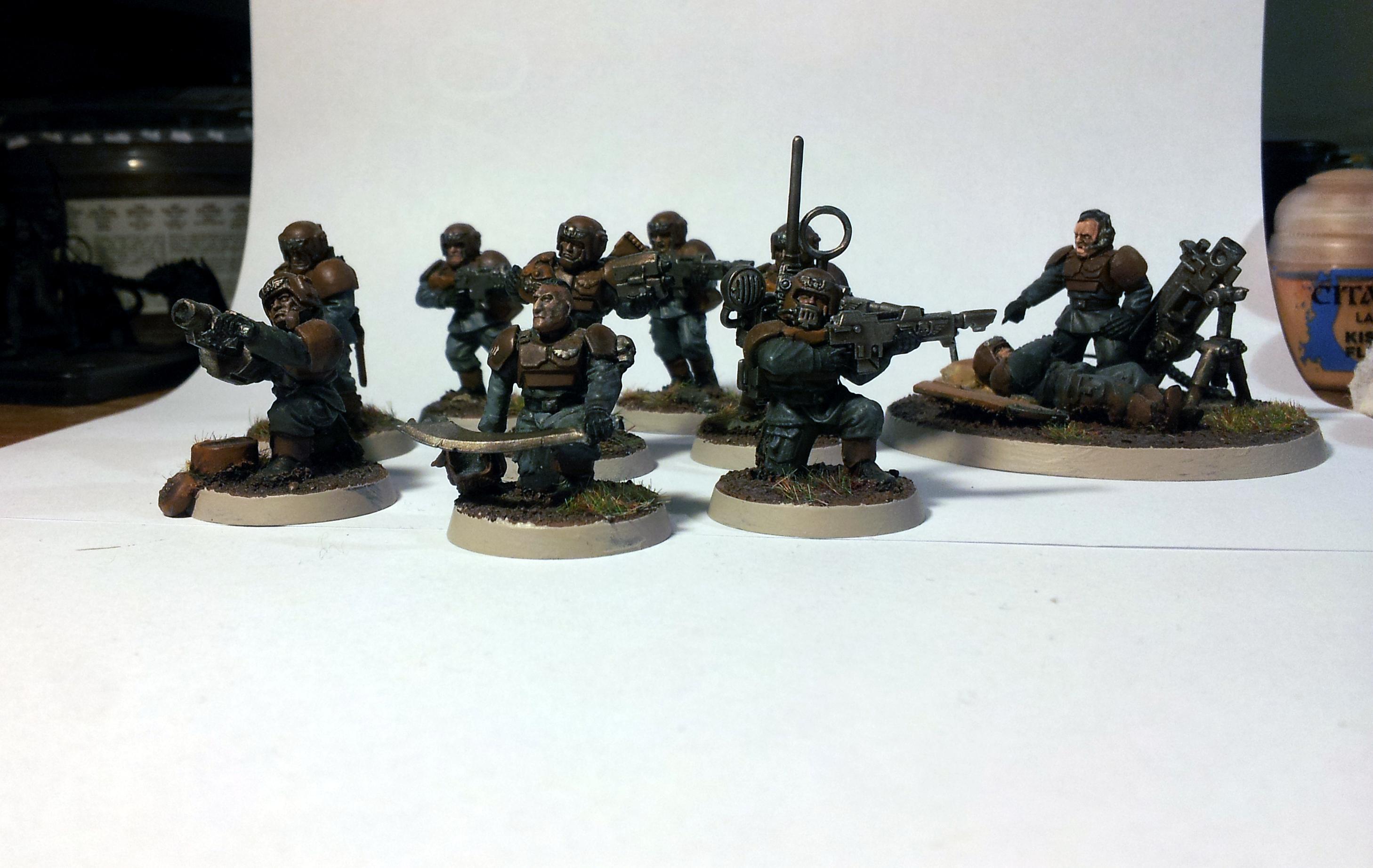 Cadians, Guards, Imperial Guards, Wounded