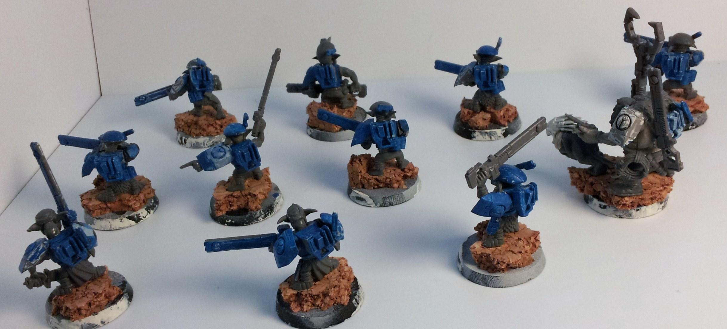 Allies, Broadsides, Conversion, Convert, Crisis Battlesuit, Fire Warriors, Grots, Orks, Suit, Tau
