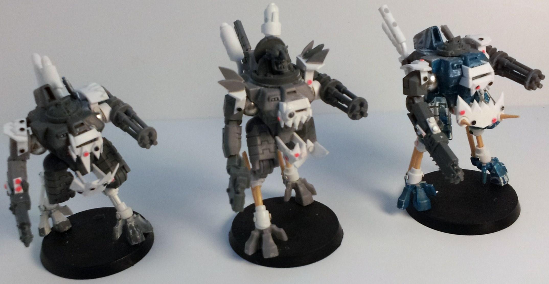 Allies, Conversion, Convert, Crisis Battlesuit, Grots, Killa Kans, Looted, Orks, Suit, Tau, Tau Abuse