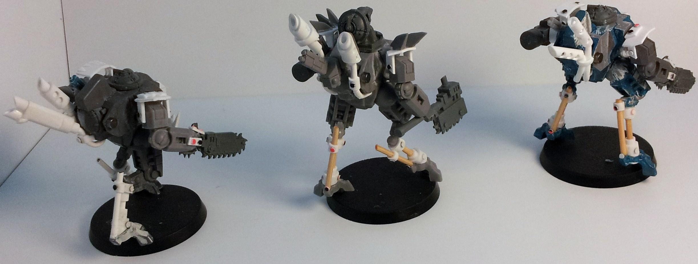 Allies, Broadsides, Conversion, Convert, Crisis Battlesuit, Fire Warriors, Grots, Orks, Suit, Tau
