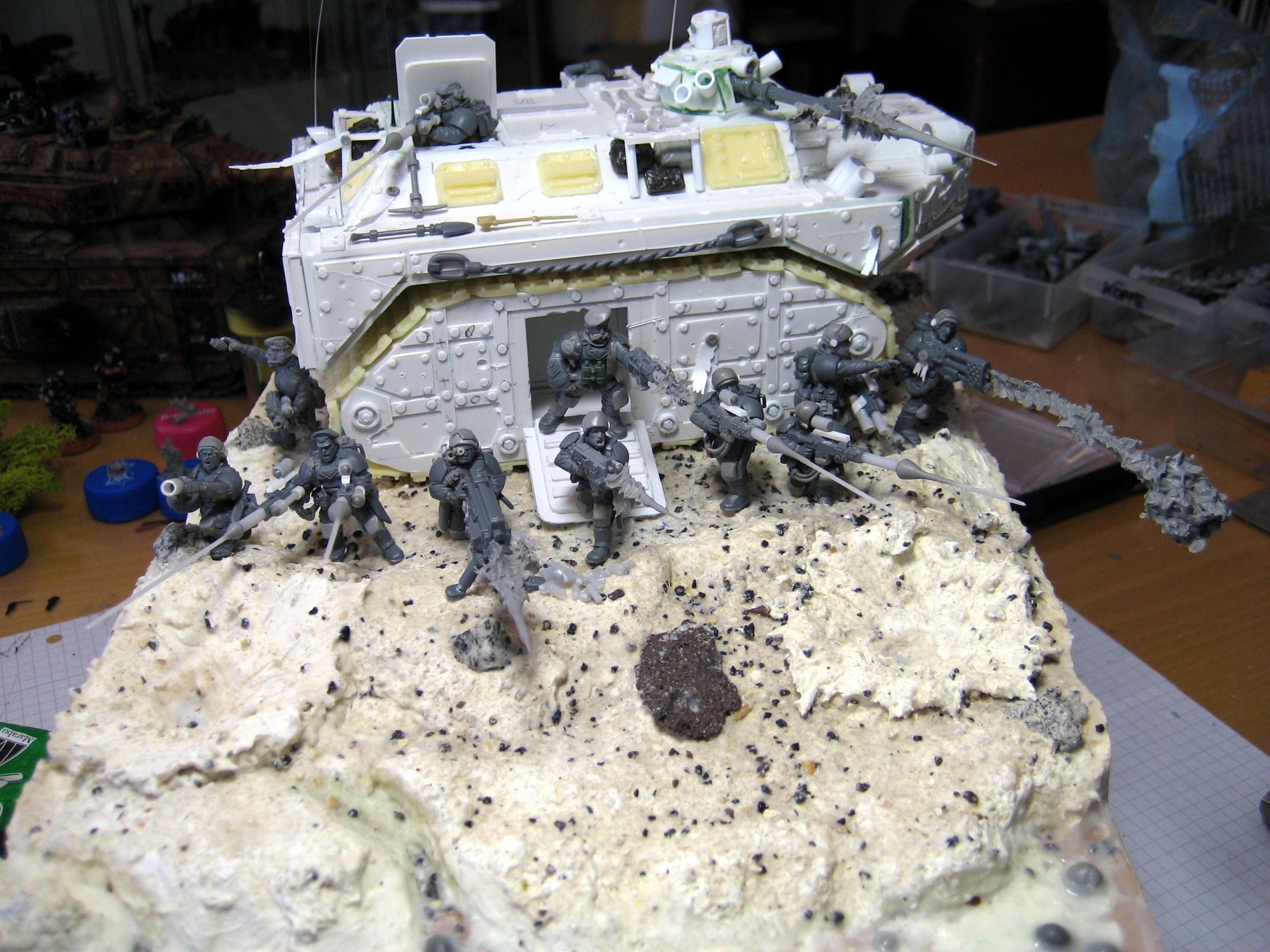 Apc, Chimera, Diorama, Imperial Guard, Scratch Build, Sculpting