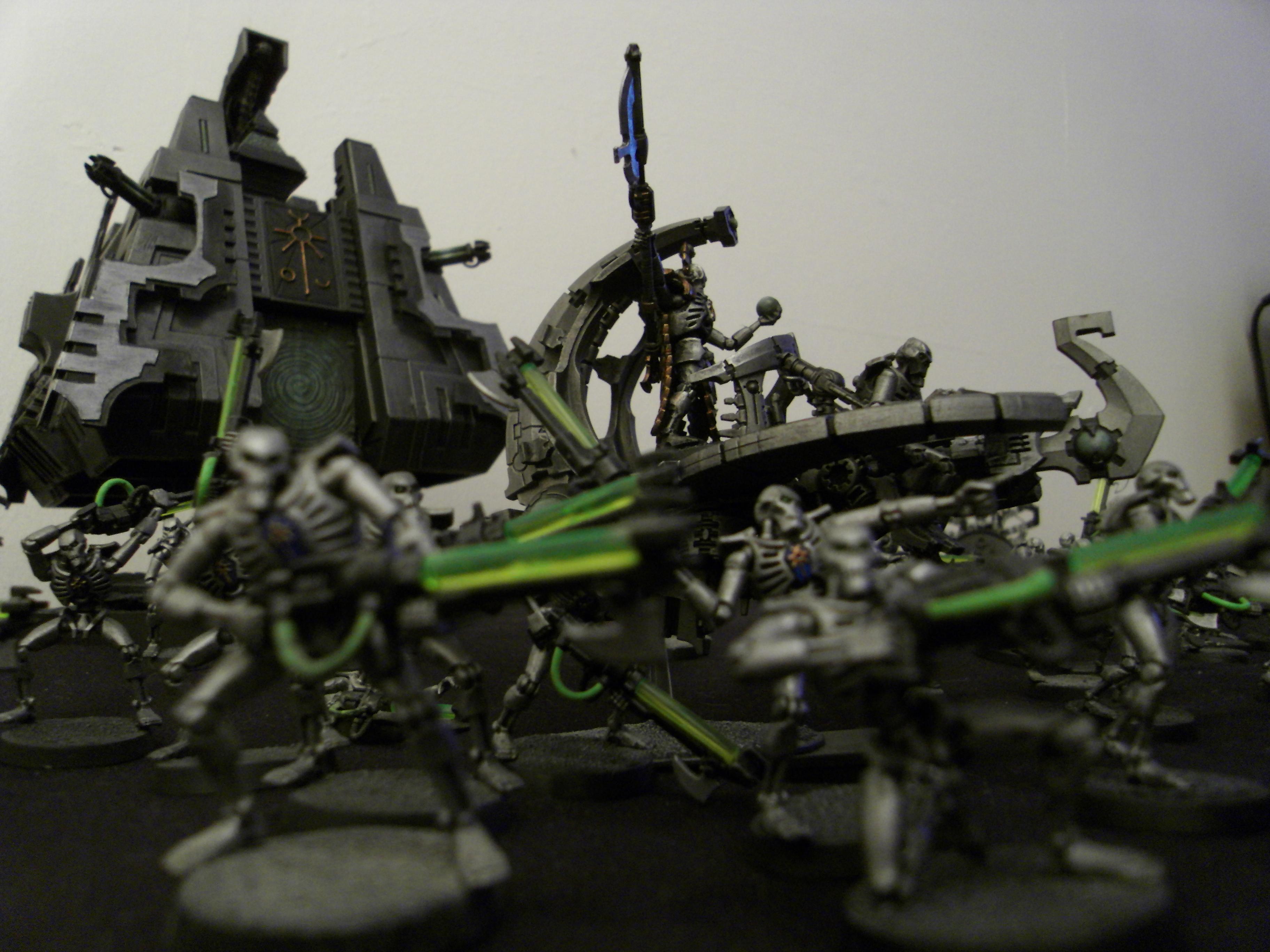 Army, Command Barge, Conversion, Destroyer, Immortals, Lord, Monolith, Necrons, Scarabs, Warhammer 40,000, Warhammer Fantasy, Warriors, Wraiths